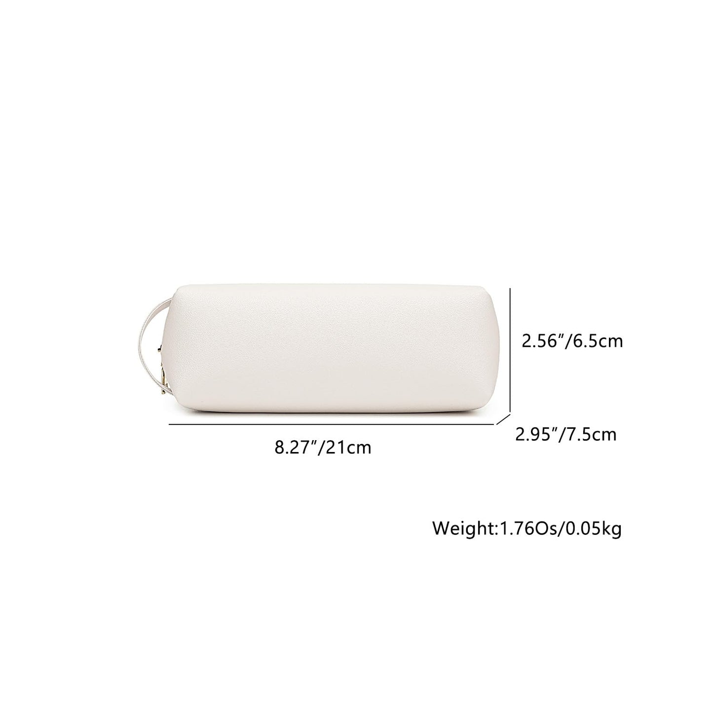YONBEN Pencil Case Soft School Pencil Pouch Bag for Easy Carry Stylish and Durable (Beige,Faux leather)