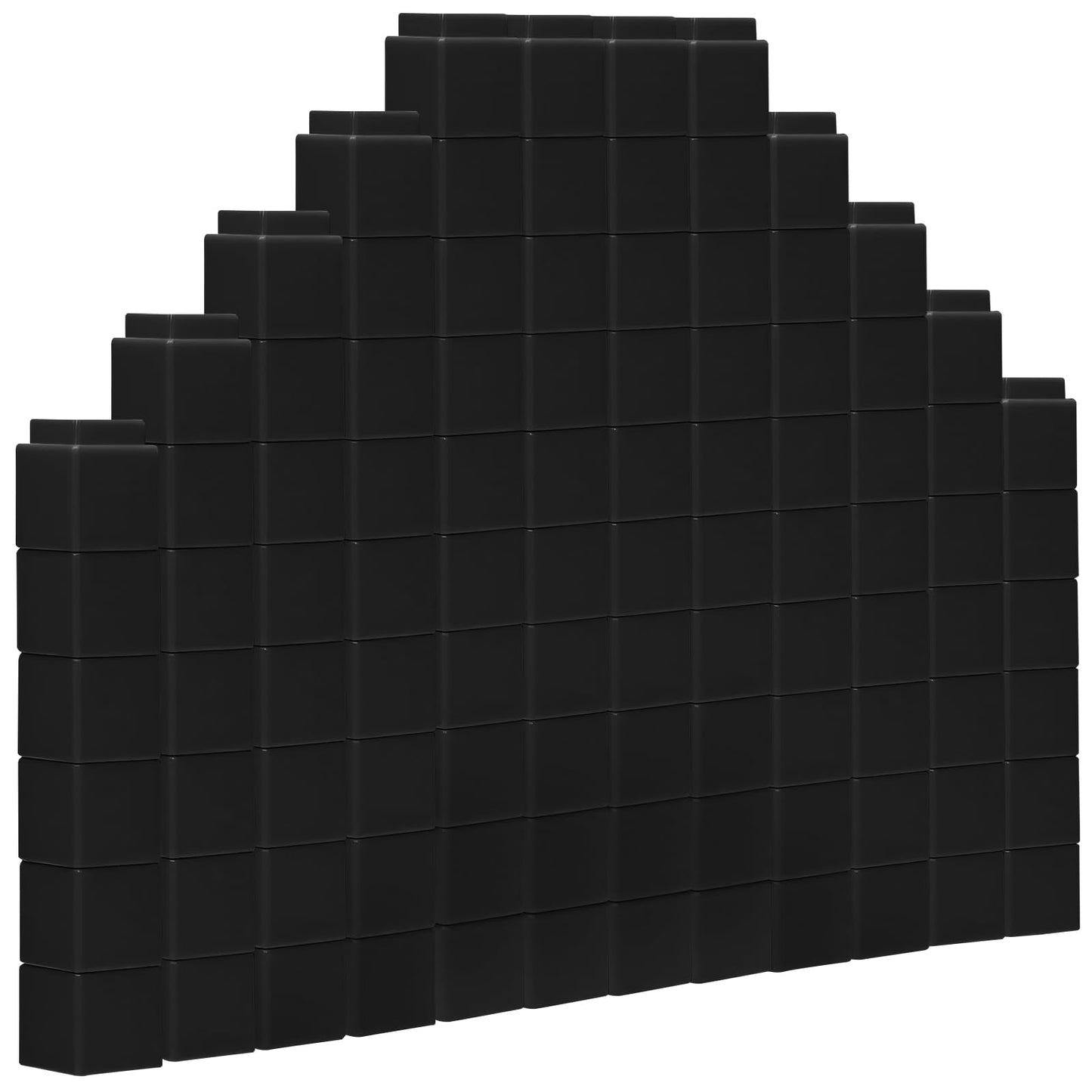 200 Pcs Black Linking Cubes for Math Counting Cubes Manipulatives Plastic Counting Block Manipulative Classroom Learning Supplies for Educational Preschool Activities Boy Girl (Black)