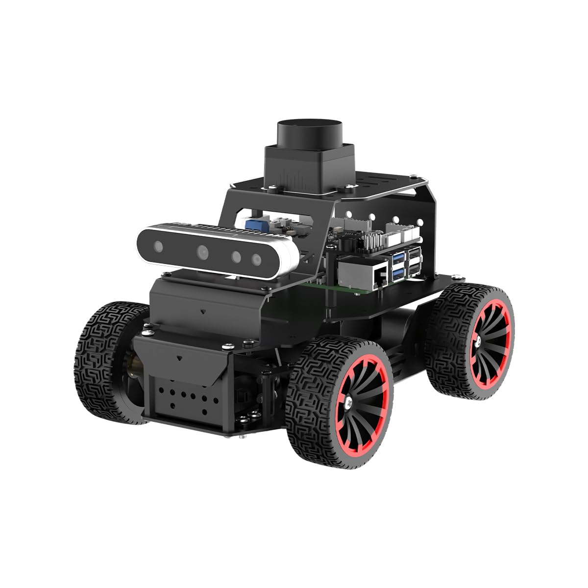 HIWONDER Robot Car with ChatGPT Large AI Models, 3D Depth Camera Ackermann Chassis ROS2-HUMBLE Lidar SLAM Mapping Navigation Autonomous Driving, MentorPi A1 Standard Kit Without Raspberry Pi