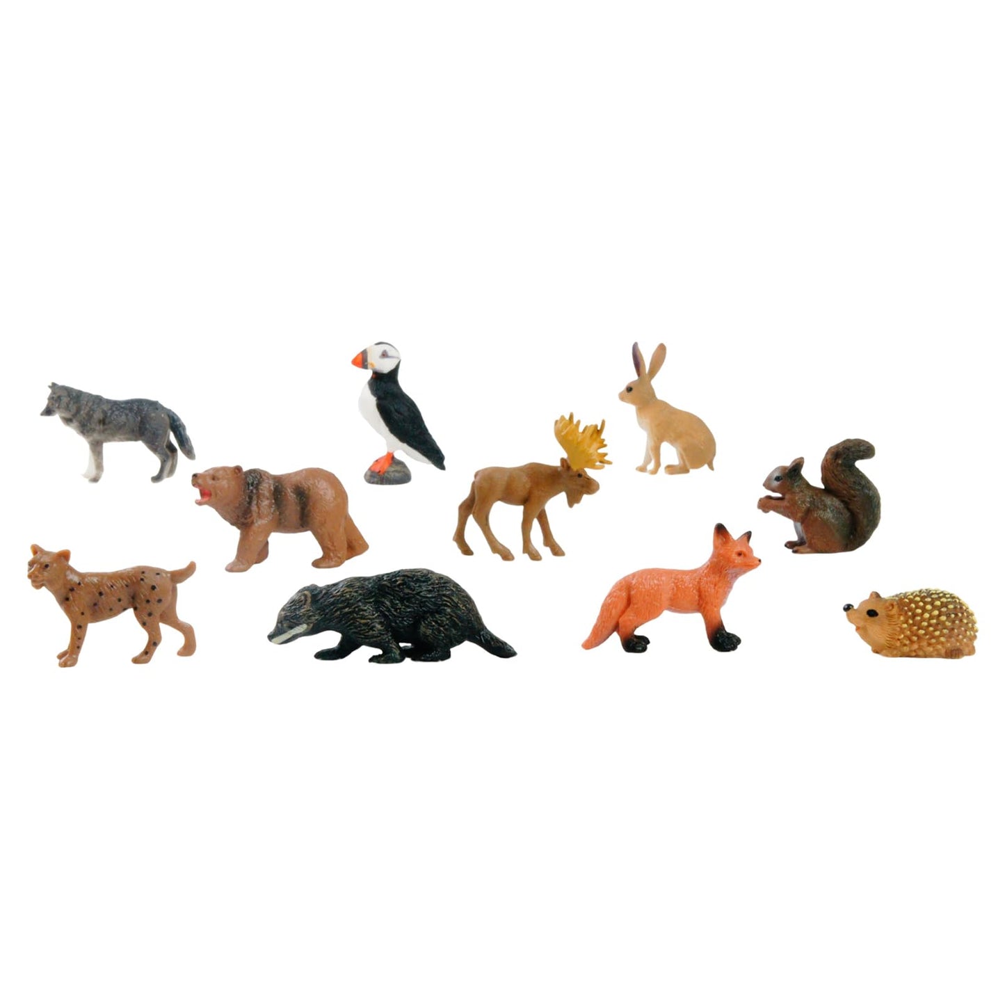 ancona European Animals, Spanish/English Bilingual, Montessori Preschool Memory Matching Game Box Set with Animal Figurines & 3-Part Cards, Early Education Toy