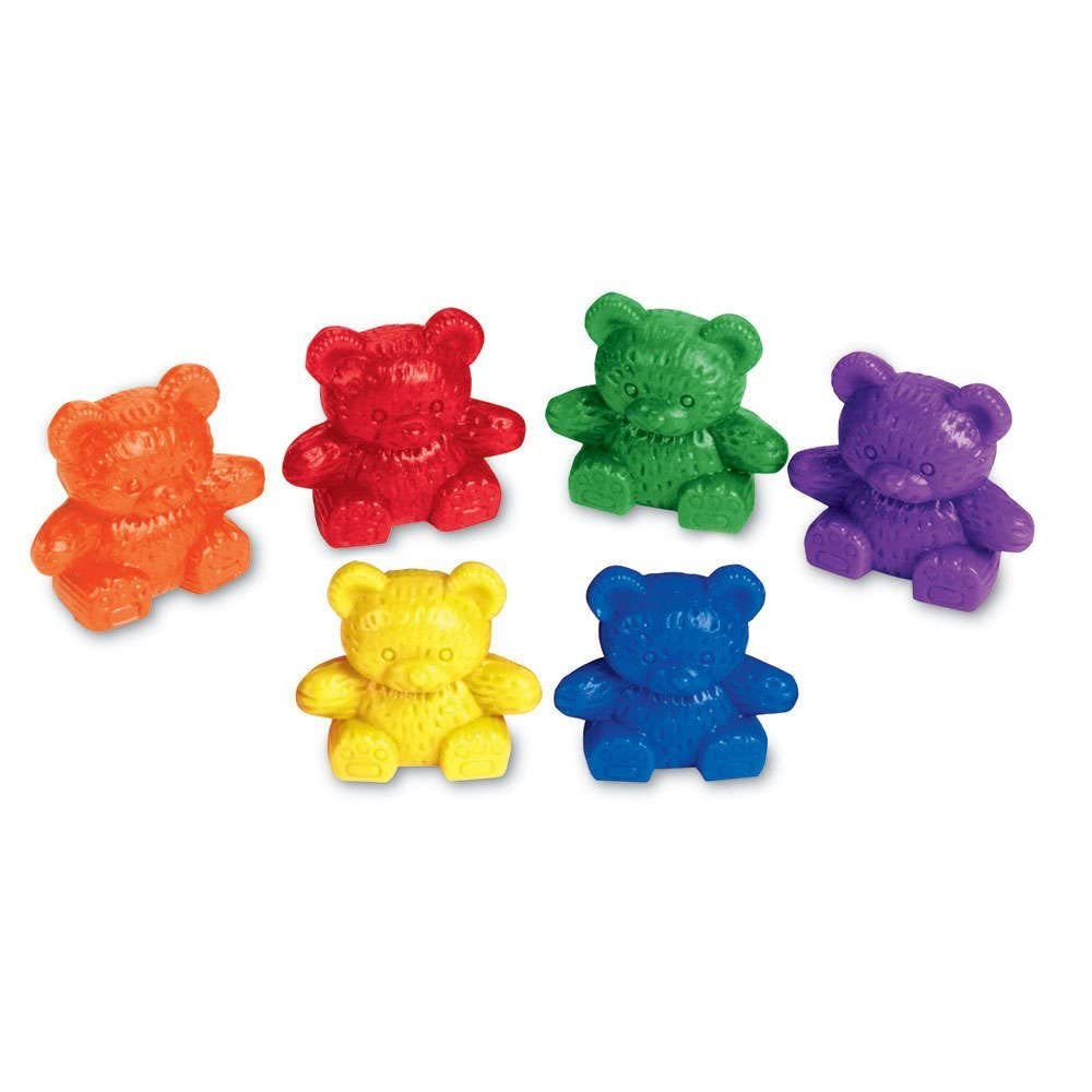 Learning Resources Baby Bear Counters (102 Pieces) and Link 'N' Learn Links (500 Pieces) - Early Math Learning Toys for Ages 3+