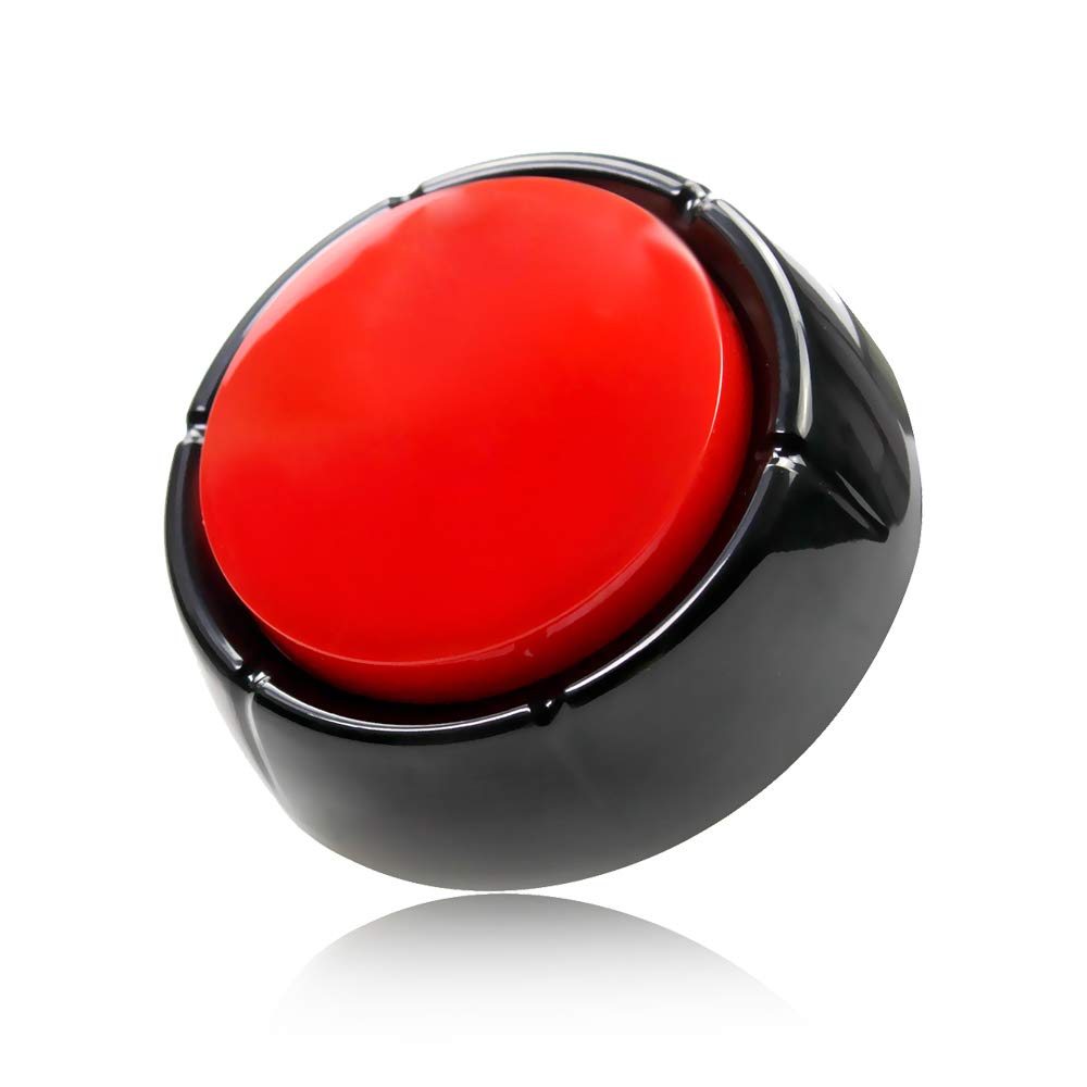 Record Talking Button Pet Button Easy Button Sound Button Recordable Button, 30 Seconds Dog Training BuzzerTalking Button Office Desk Gag Gift