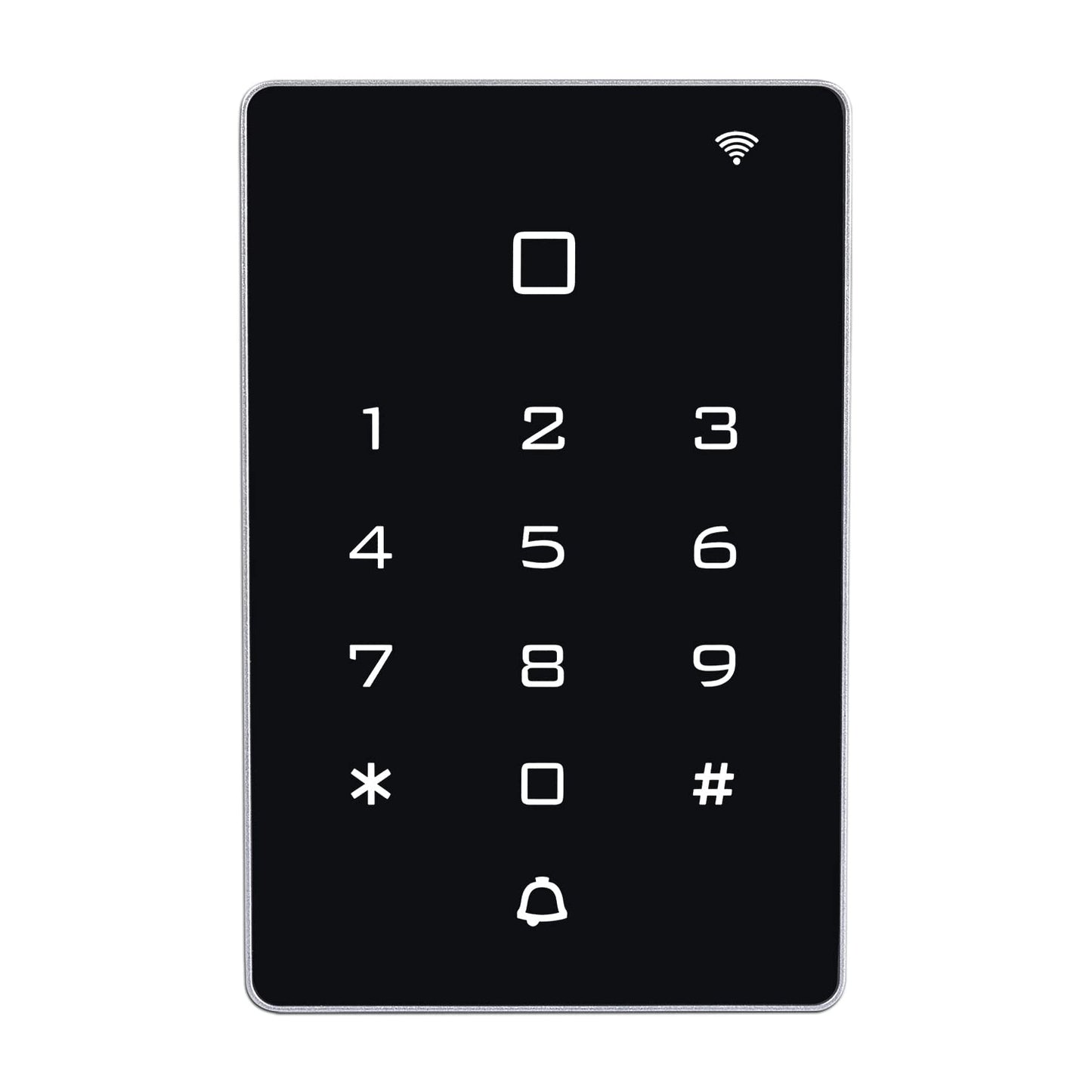 AMOCAM Wireless WiFi Access Control Keypad, Backlight Door Access Control System + 5PCS ID Keychains, Wiegand 26, Password Keypad for House Apartment, TUYA Wireless Entry Security Access Controller