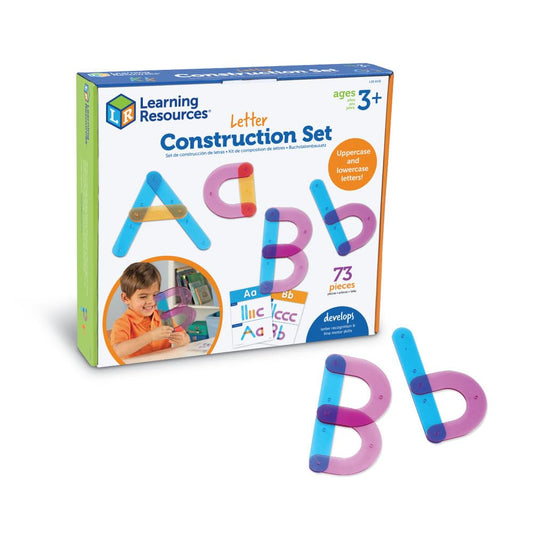 Learning Resources Letter Construction Activity Set - Alphabet Montessori Toys, Toddler Writing , ABC Phonics for Kids, Learn to Readd, Teacher Classroom Must Haves, Birthday Gifts for Students