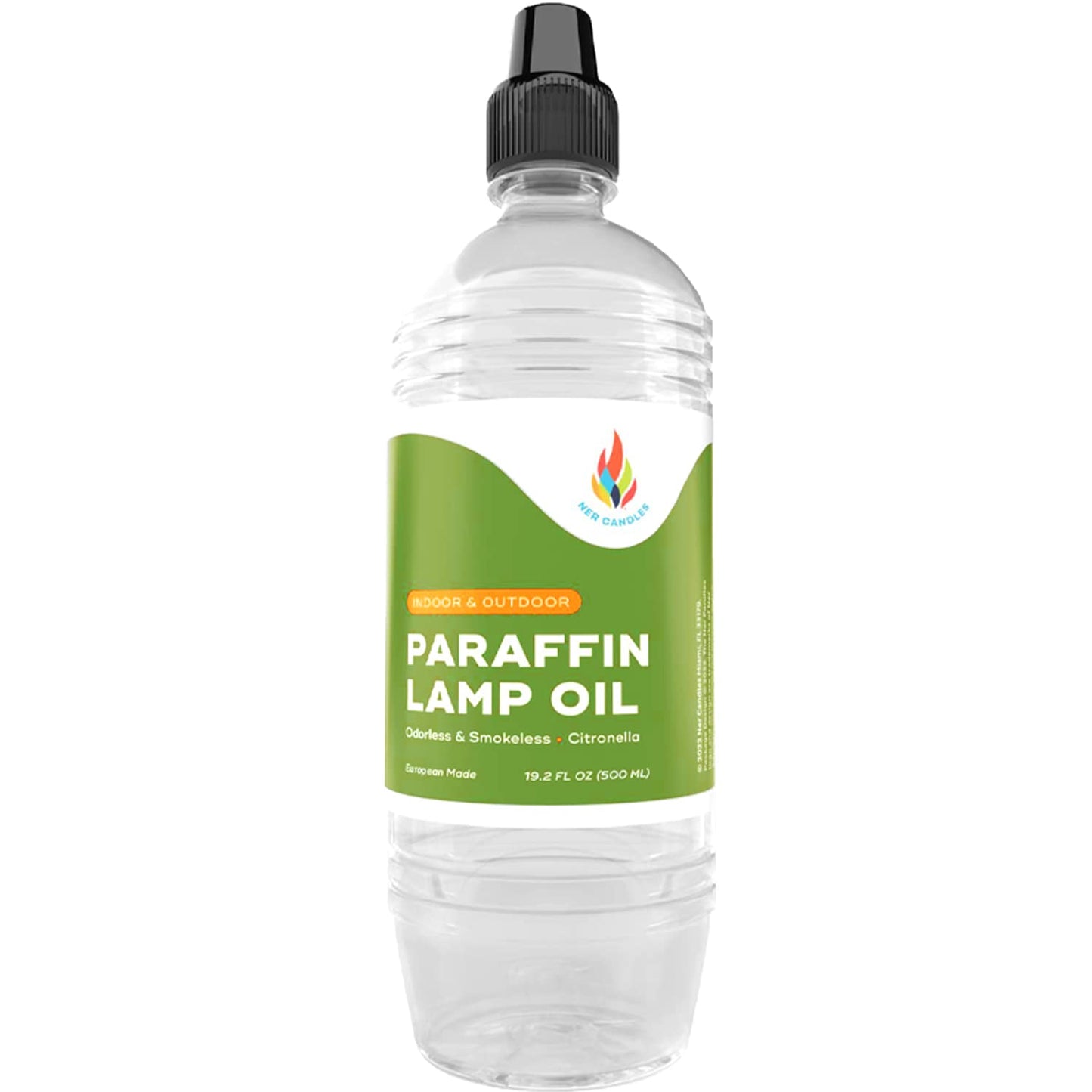 The Dreidel Company Citronella Lamp Oil - Smokeless, Ultra Clean Burning Fuel - 1 Liter Bottle