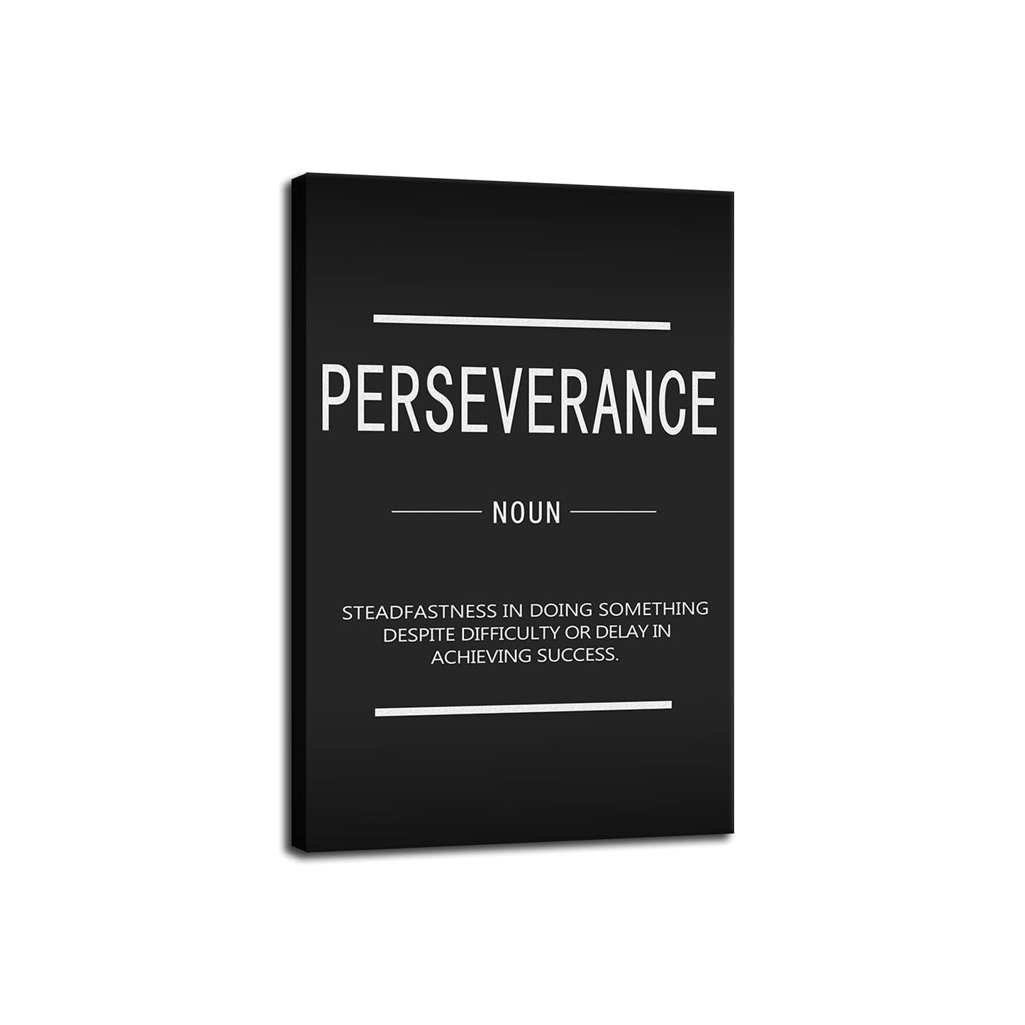 Motivational Canvas Wall Art Perseverance Inspiring Poster Printing Inspirational Entrepreneur Quotes Quotes Poster Artwork Office Frame Decoration Stretching Ready to Hang[12''W X 18''H]