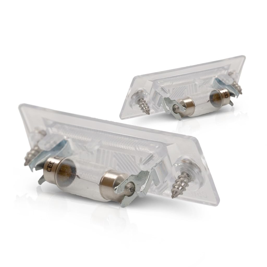 KarParts360 Car Lights for Volkswagen Jetta 2005-2010, License Plate Tail Light, Smoke Color, Pair, Model VW2870106
