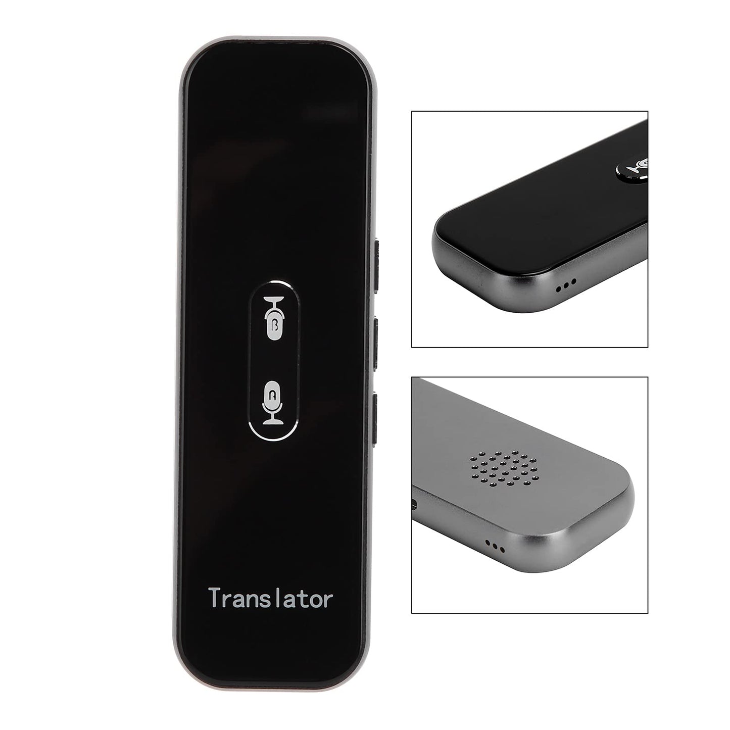 LOCADENCE Language Translator Device, Portable Instant Translator, Translator Intelligent Voice Bt Translator for Travel Business Learning (Black Gray)