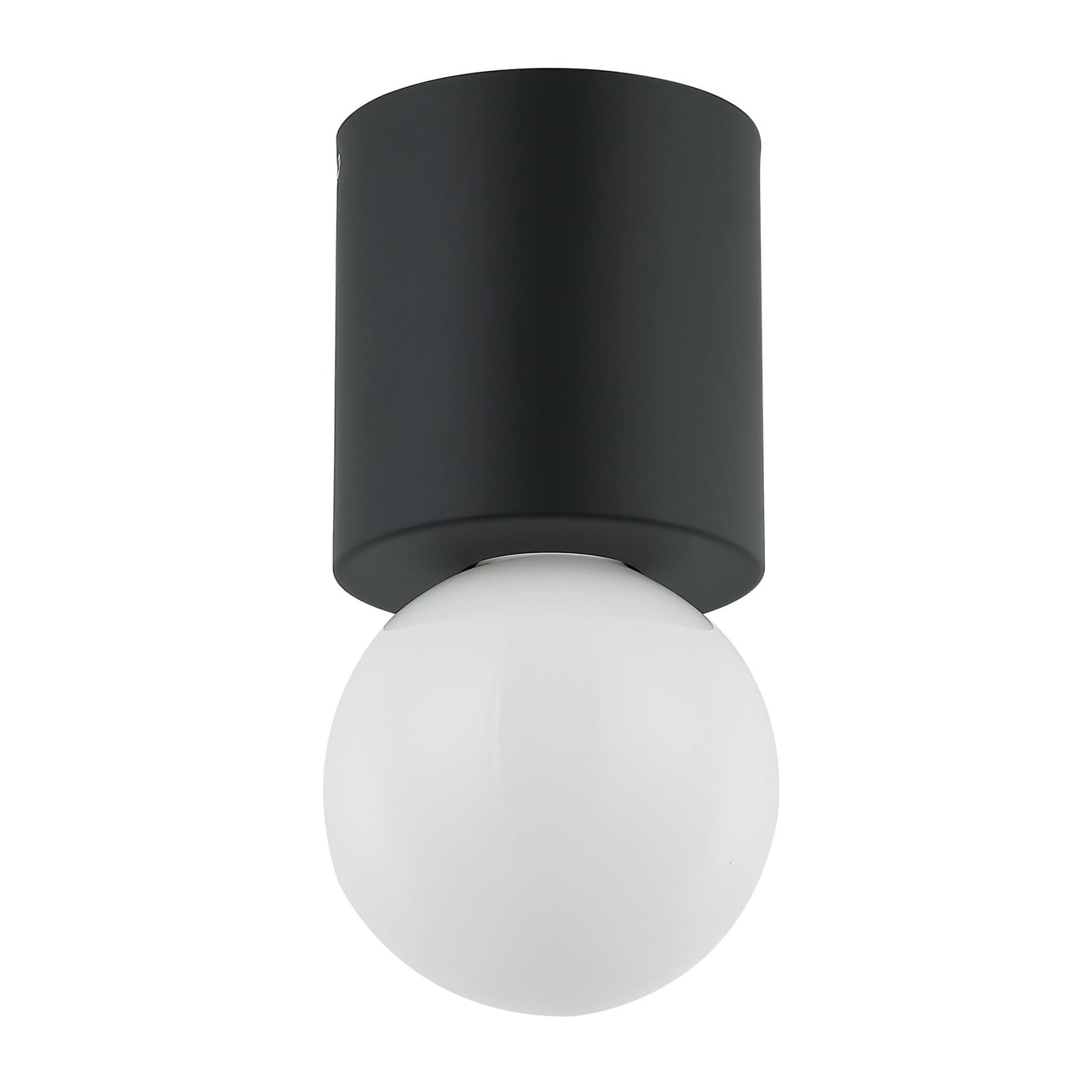 Dainolite Flush Mount Light Fixture, Matte Black, Model TRN-51FH-MB