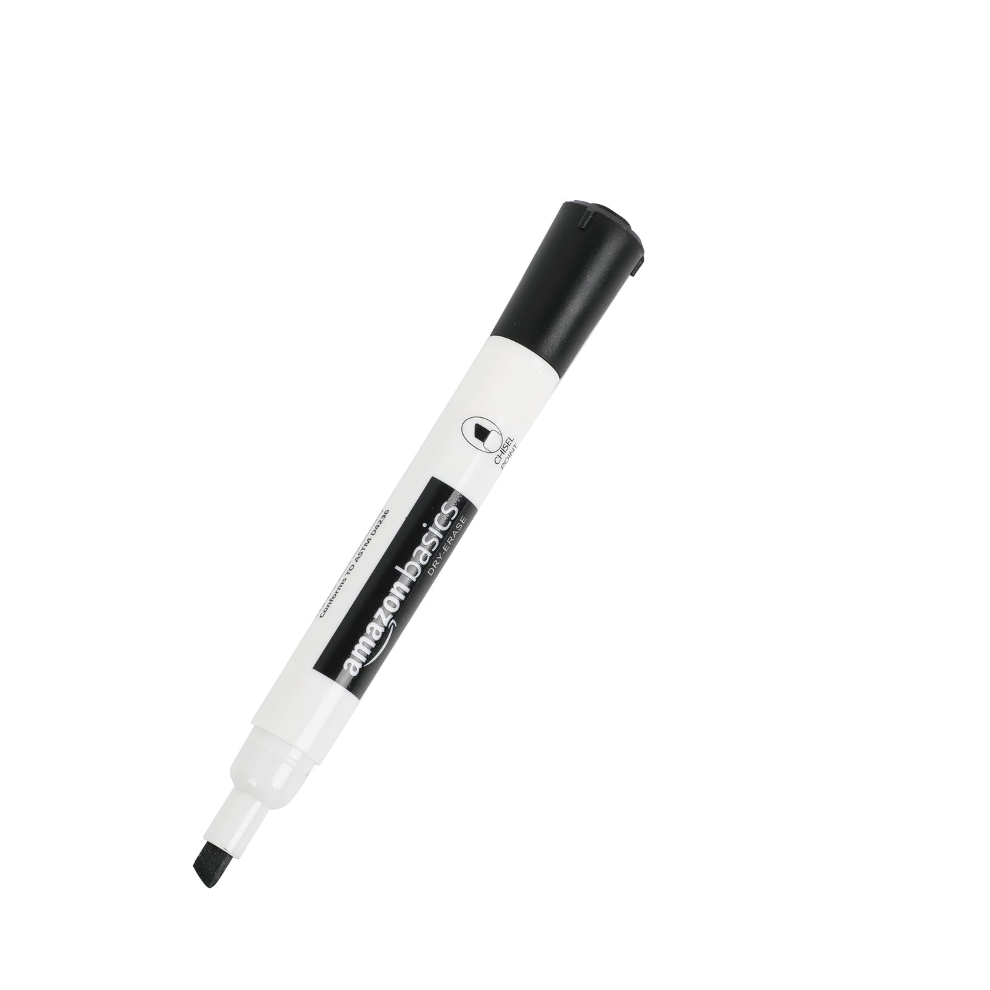 Amazon Basics Low-Odor Dry Erase Whiteboard Markers, Chisel Tip, Quick-Dry, Black, Red, Green, Blue, 8-Pack
