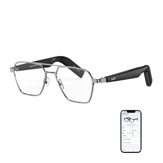 GetD Bluetooth Sunglasses for Men/Women, AI Translator, 11H Battery Life, Polarized Lens, UV Protection, Voice Control, Built-in Mic & Speakers, Smart Eyewear for Gaming Meeting Travel