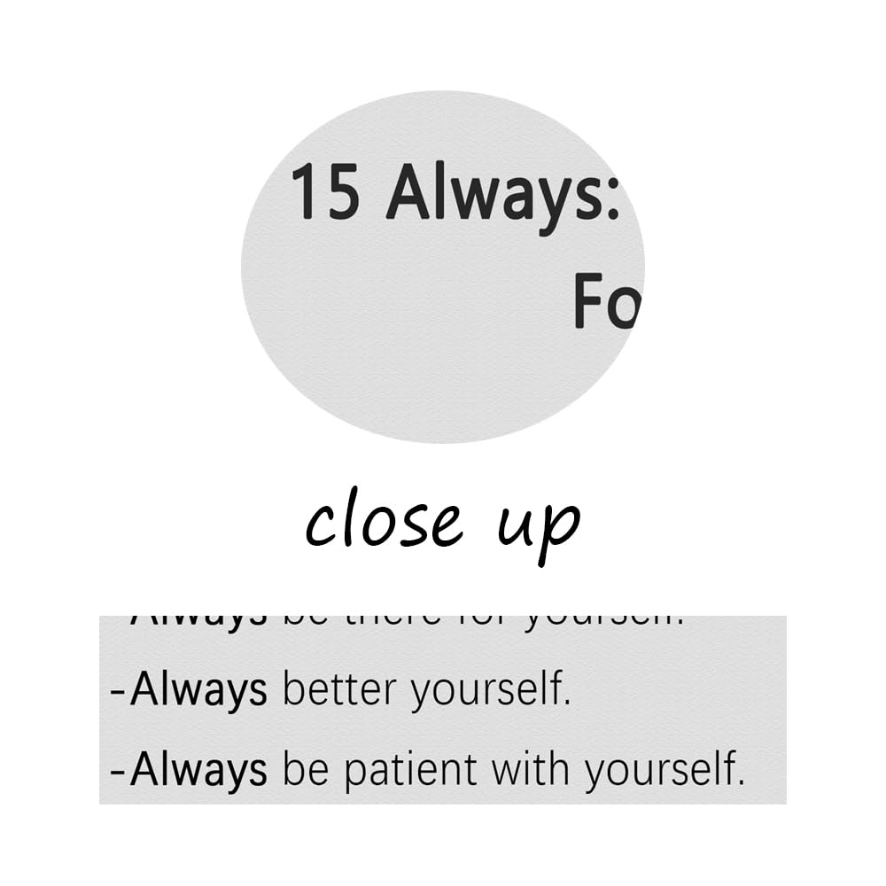 Motivational Canvas Poster for Office 15 Always : Rules to Live By, For Myself Quotes Inspirational Wall Art Prints Framed for Living Room Classroom Modern Home Wall Decor Framed [12''W X 18''H]