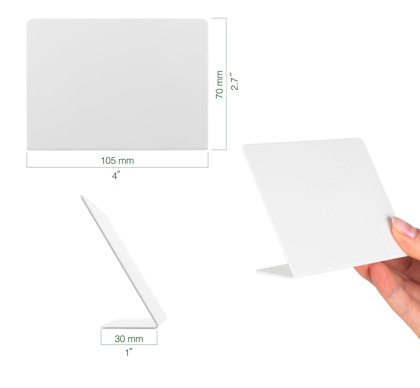 Set of 15 Mini Whiteboard, Small Dry Erase Food Signs 3 x 4 inches - Desktop Signs for Party Buffet, Food Display Card, Tabletop Chalkboards for Kitchen, Standing Menu Black Boards for Wedding