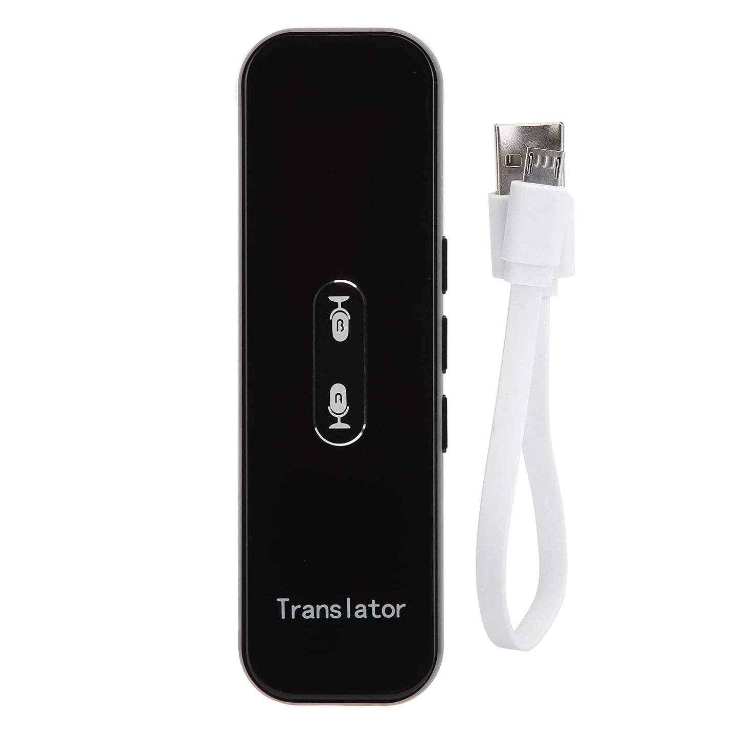 LOCADENCE Language Translator Device, Portable Instant Translator, Translator Intelligent Voice Bt Translator for Travel Business Learning (All Black)
