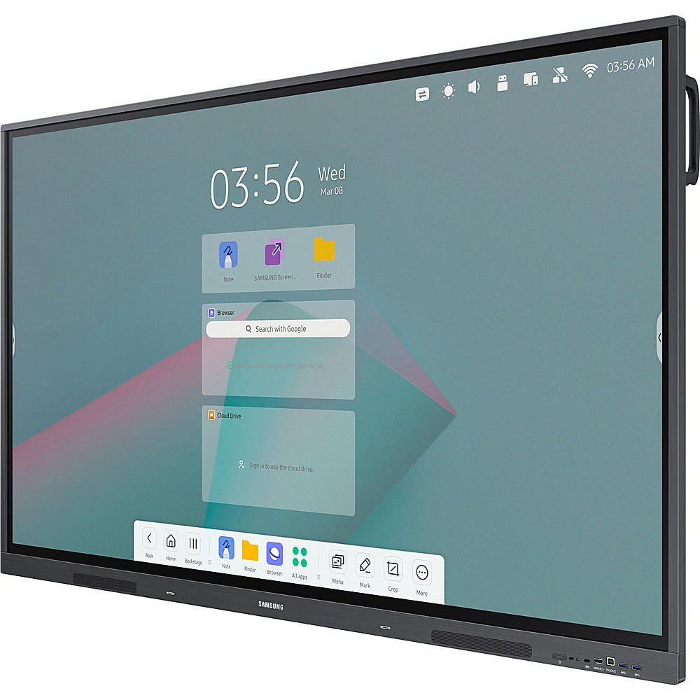 Samsung Interactive Display 2 WA86C 86 Inch Digital Android for Education and Business 4K UHD 3840x2160 with Touch Screen, Wi-Fi, HDMI, USB w/MAJ USB C Dock