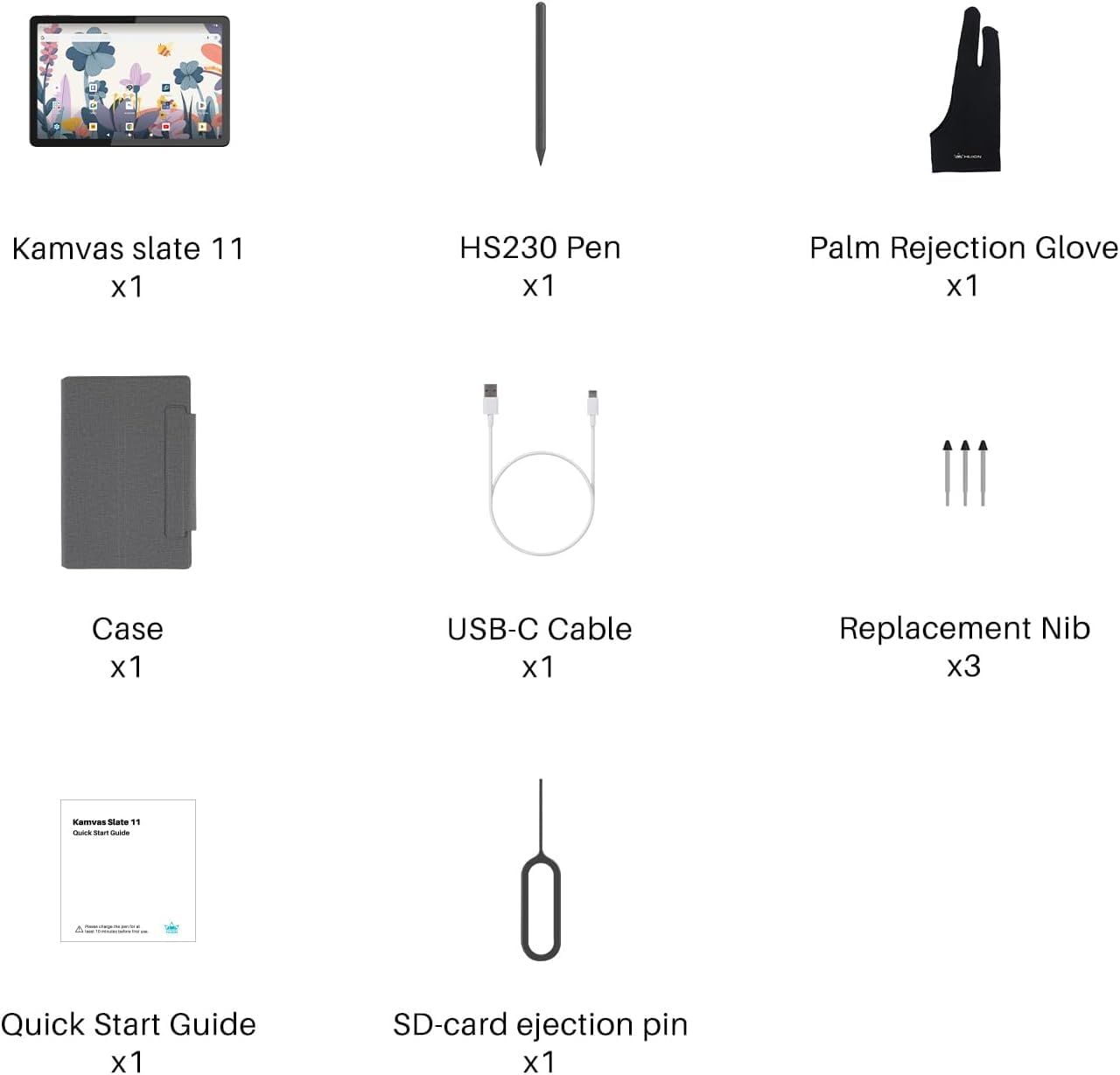 HUION KAMVAS Slate 11 Standalone Drawing Tablet No Computer Needed with Anti-Glare Screen, 10.95 Inch Digital Art Tablet with Tilt-Alignment Stylus, 90Hz Android 14 Pad with 8GB + 128GB for Artists