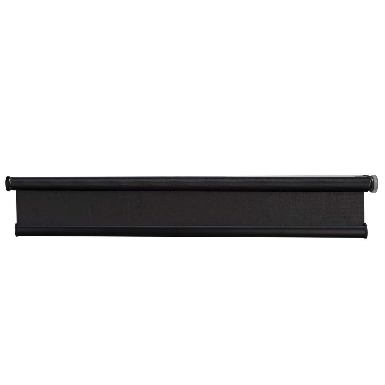 RecPro Black RV Roller Shades, Slow-Rise Blackout Window Cover, 62inW x 32inH, Polyester, Model 606345304744