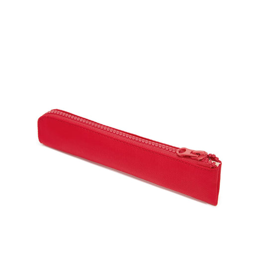 YONBEN Oxford Pencil Case Small Pencil Pouch Slim Pen Case Holder Zipper Bag for School Office(Red,Oxford Fabric)