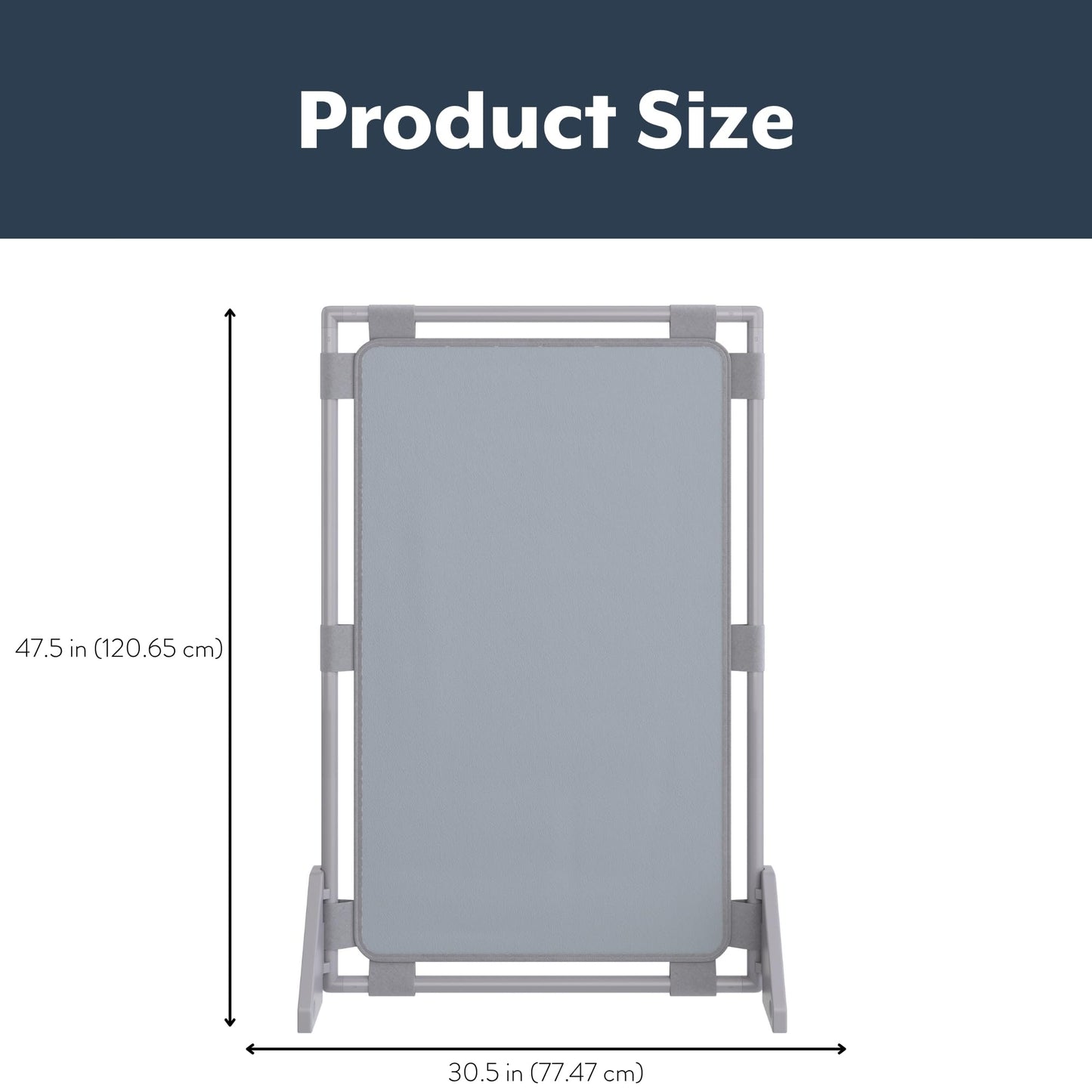 Children's Factory Rectangle PlayPanel Set - 8, Kids Room Divider Panel, Classroom Partition, Free-Standing Screen for Daycare or Preschool, Cantilever Feet Included, Elements