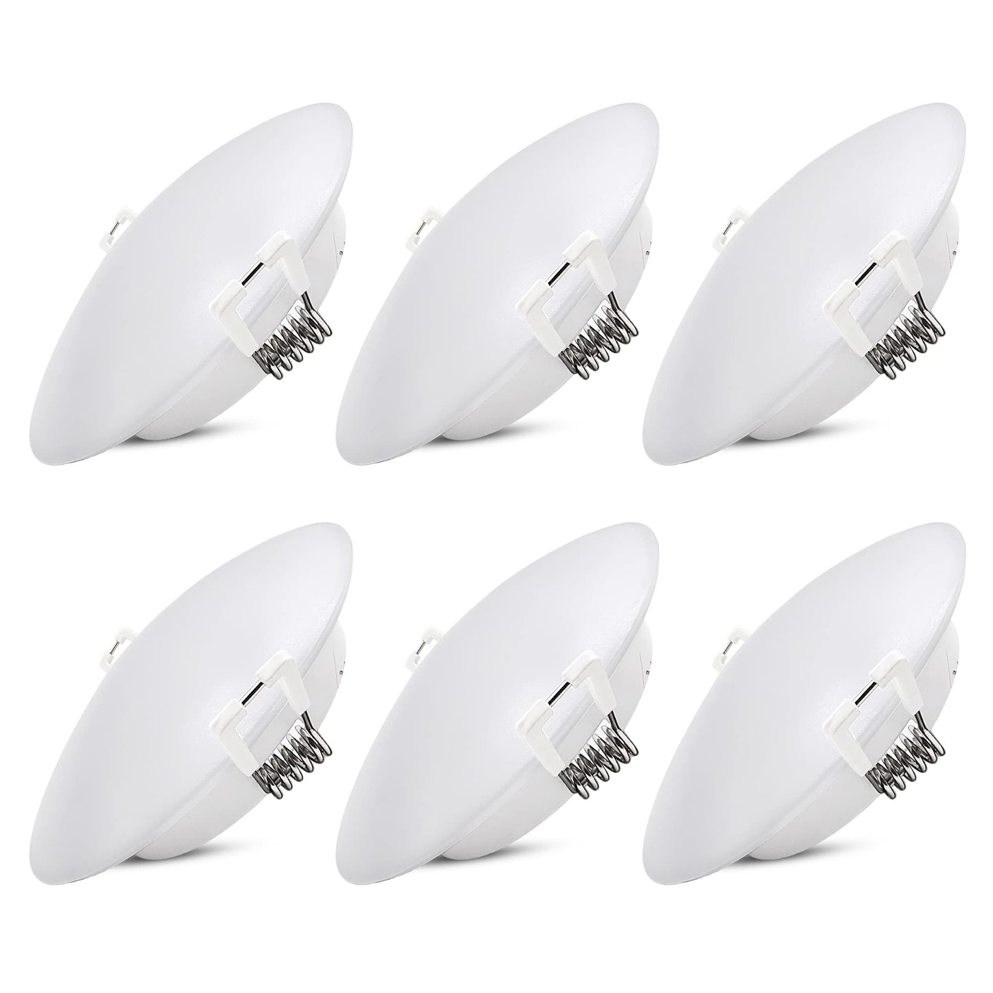 Homdec RV LED Recessed Down Light, 4.5 Inch, 12V Puck Light, Metal, 3500K Warm White, Model RVR4HN-34,