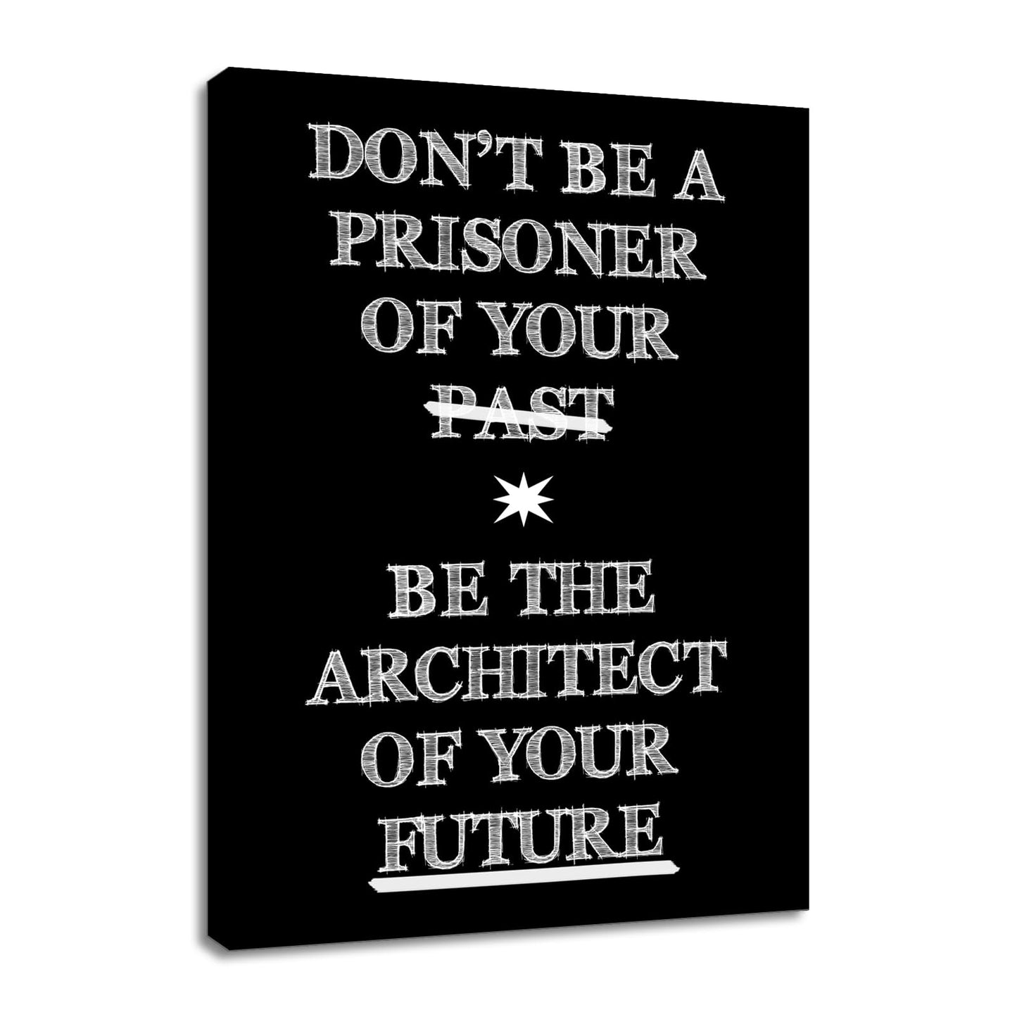 Motivational Canvas Wall Art Positive Sign Print Poster Successful Entrepreneur Quotes Picture Painting for Office Class Room School Wall Decoration Stretched and Framed [18''Wx24''H]