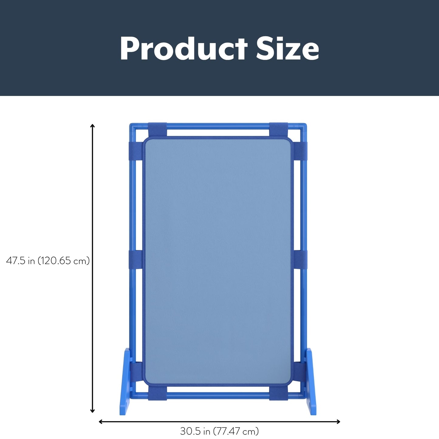 Children's Factory Rectangle PlayPanel Set - 8, Kids Room Divider Panel, Classroom Partition, Free-Standing Screen for Daycare or Preschool, Cantilever Feet Included, Woodland