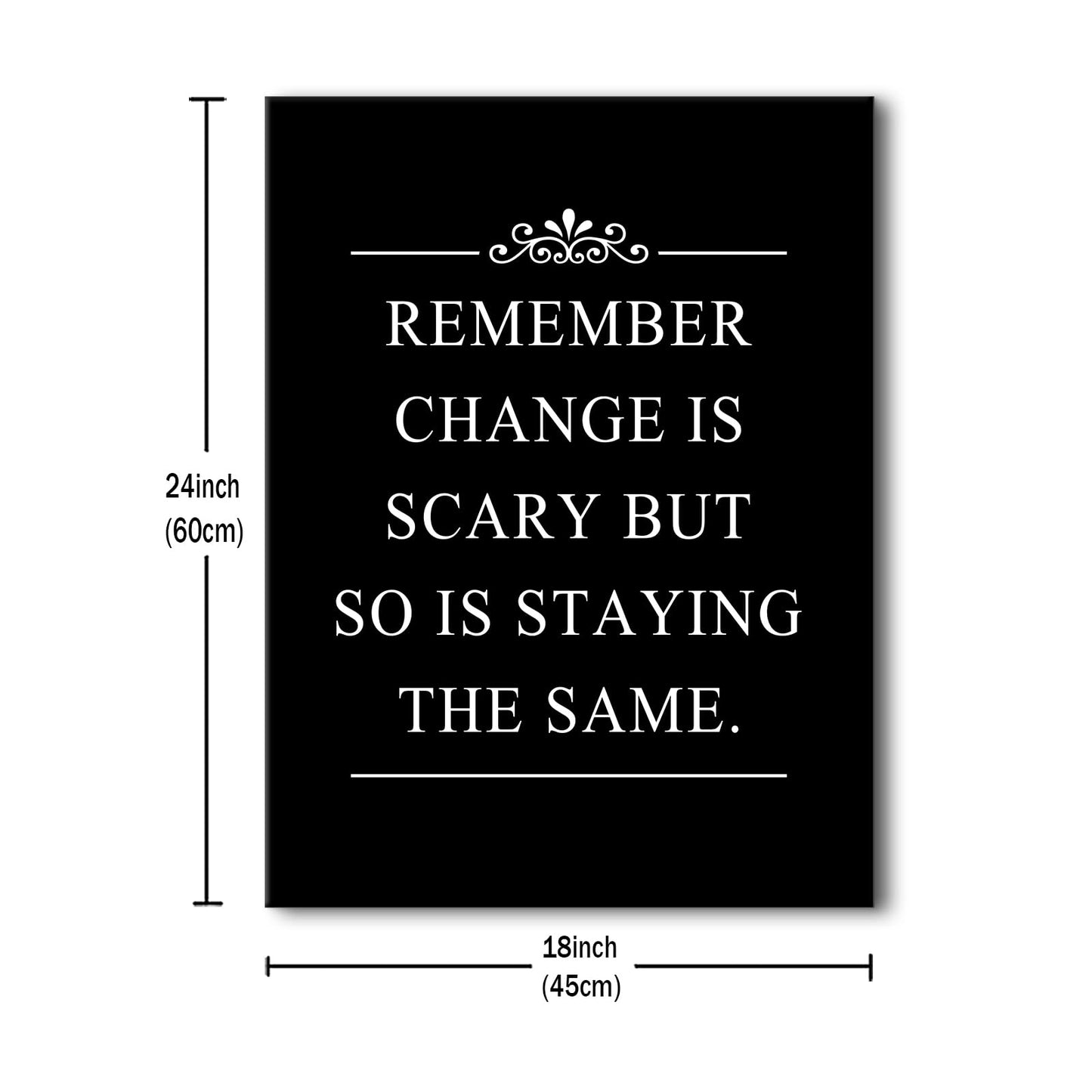 Inspirational Office Decor Wall Art Remember Quote Canvas Painting Prints for Home Wall Decor Framed Motivational Painting Poster Artwork Living Room Gym Bedroom Framed[18''W x 24''H]