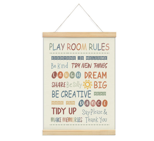 foedor Rainbow Nursery Playroom Wall Decor Poster Hanger Frame,Kids Playroom Decor,Educational Motivational Affirmations Prints Framed Ready to Hang for Classroom Kids Room Wall Decor