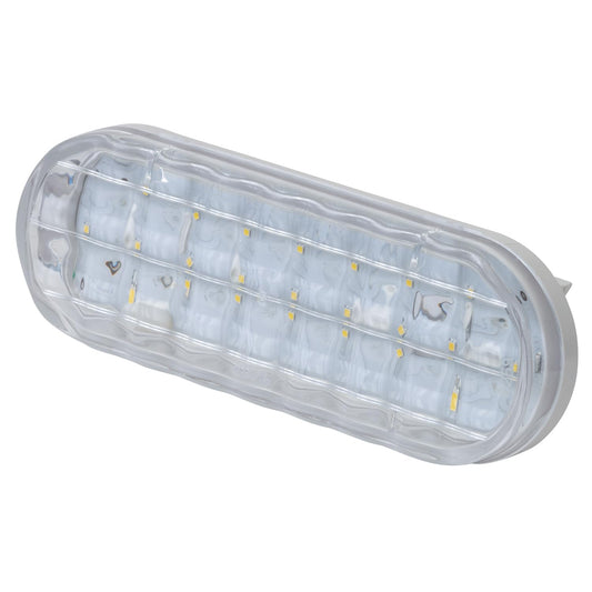 Grote Super Nova Oval LED Backup Light, Vertical Grommet Mount, Model 62591, White, Standard Size