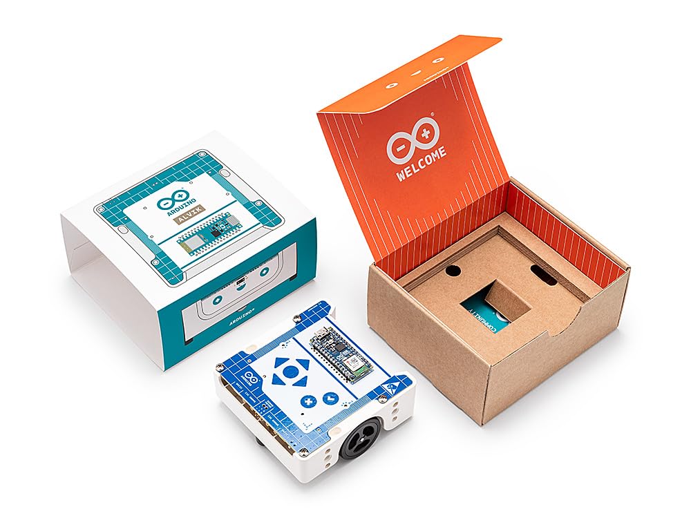 Arduino Alvik [AKX00066] - Programmable Robot - Powered by Nano ESP32, Compatible with MicroPython | Line Following, Multi-Sensors, and Lego Technic Integration