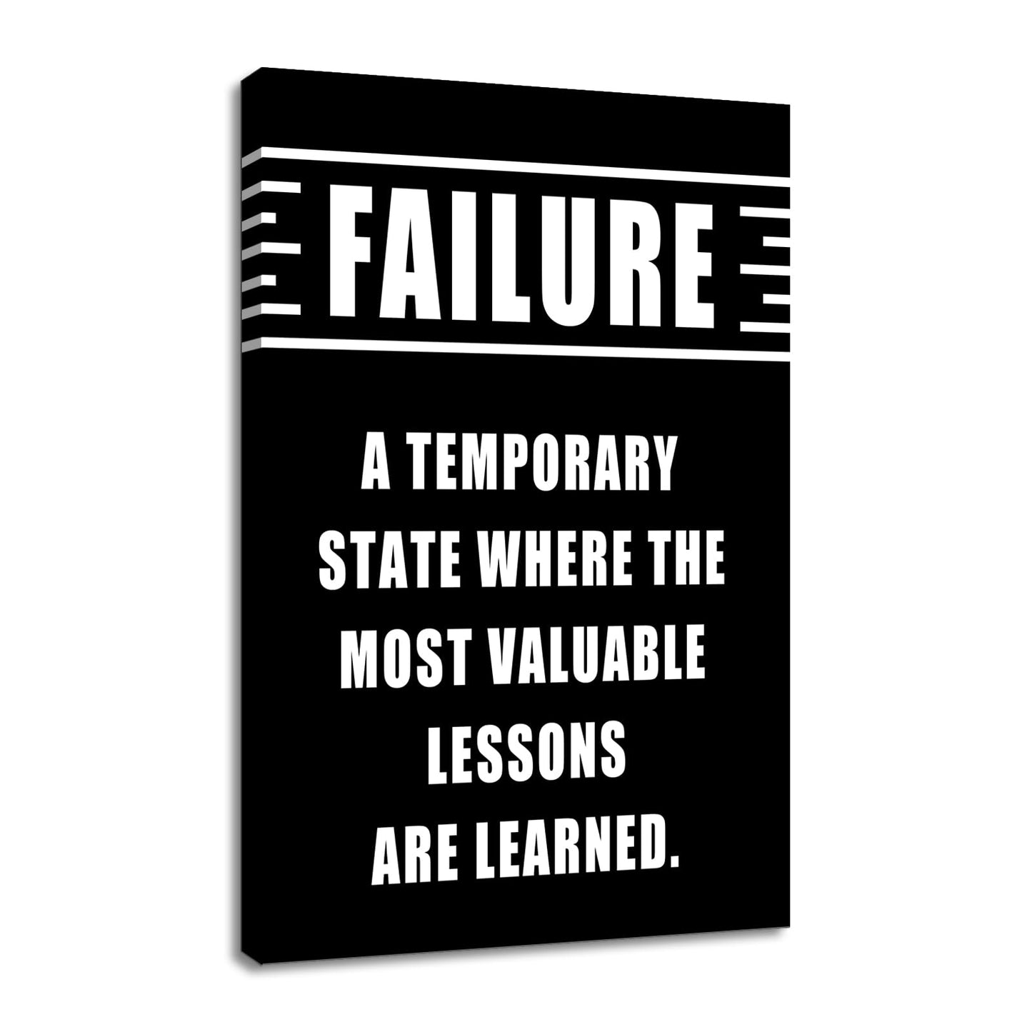 Failure Entrepreneur Quotes Poster Print Motivational Pictures Painting Inspirational Canvas Wall Art for Modern Office Bedroom Living Room School Wall Decor Ready to Hang [24''Wx36''H]