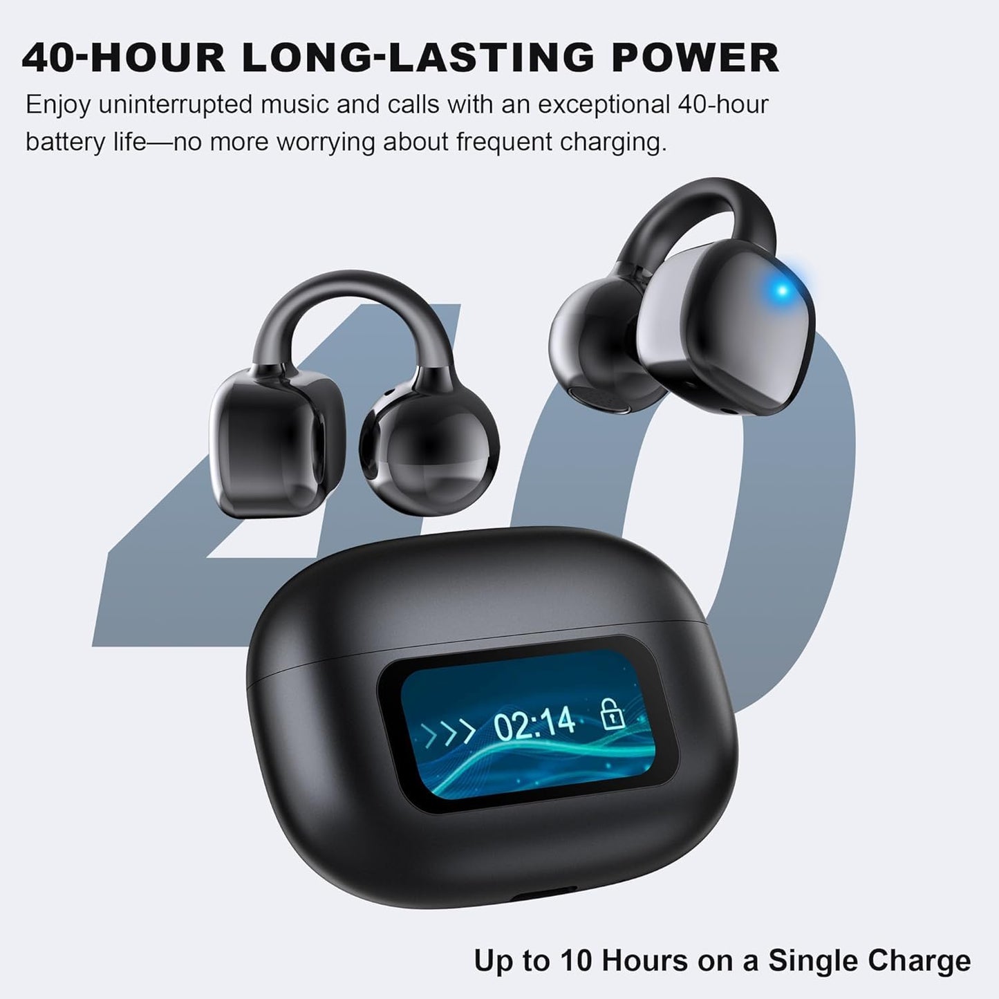 AI Translation Earbuds Real Time, 144 Languages Translator Earbuds for iOS & Android, Hi-Fi Sound, 3-in-1 Translation Headphone for Travel, Business & Learning with Charging Case & LED Display - Black