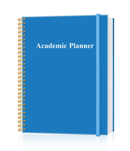 Academic Planner for 2026-2027 or Anytime - Undated Weekly Student Planner For Homeschool, High School, College & Nursing Students, 200 Pages, 8.5" x 11", Blue