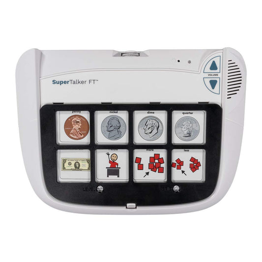 AbleNet SuperTalker FeatherTouch AAC Device - Multi-Level Communicator for Speech Therapy, Special Needs, and Autism Support - Durable, Easy-to-Use Assistive Technology Product Number: 10000031