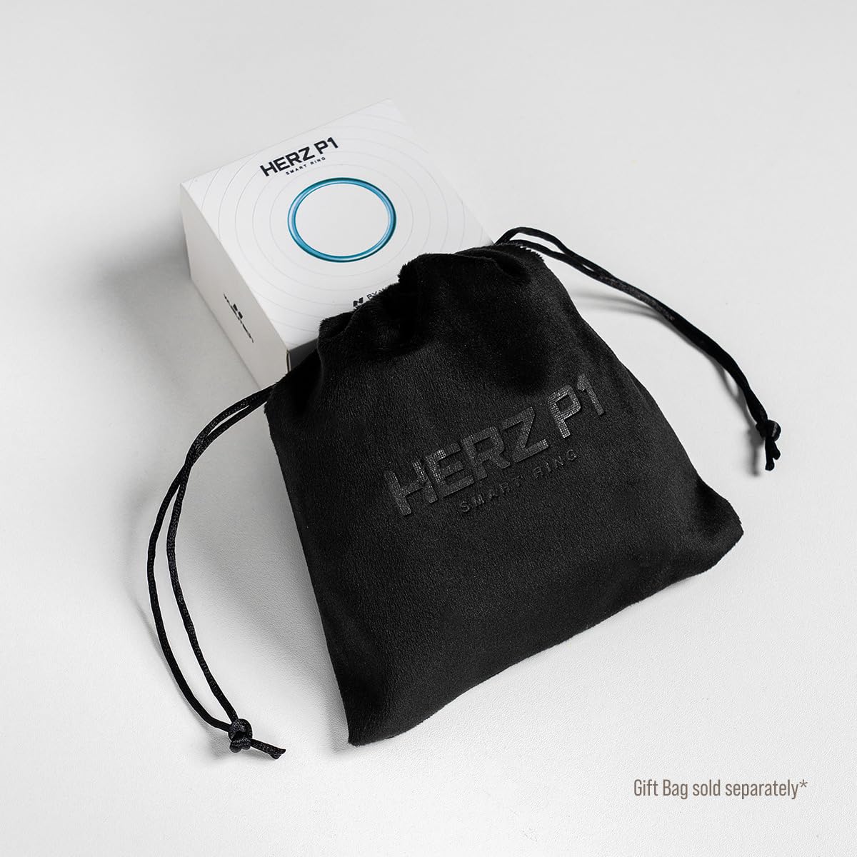 Herz P1 Smart Ring for Women & Men - (Size 9) 24/7 Health Metrics Fitness Ring, Tracks 20+ Biometrics, 6 Day Battery Life, Waterproof Stainless Steel, Free APP for iOS Android, No Subscription