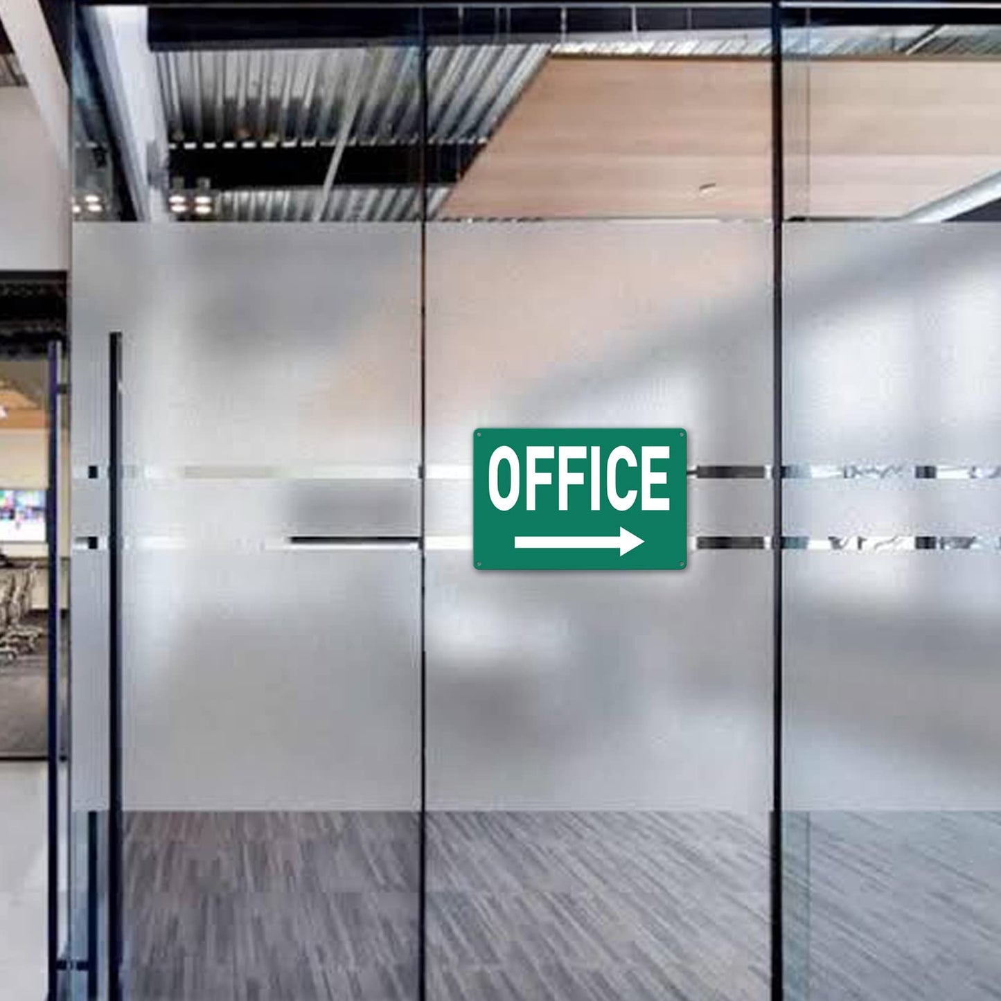 Custom Metal Sign For Doors - Office & Home - 8 x 12 In