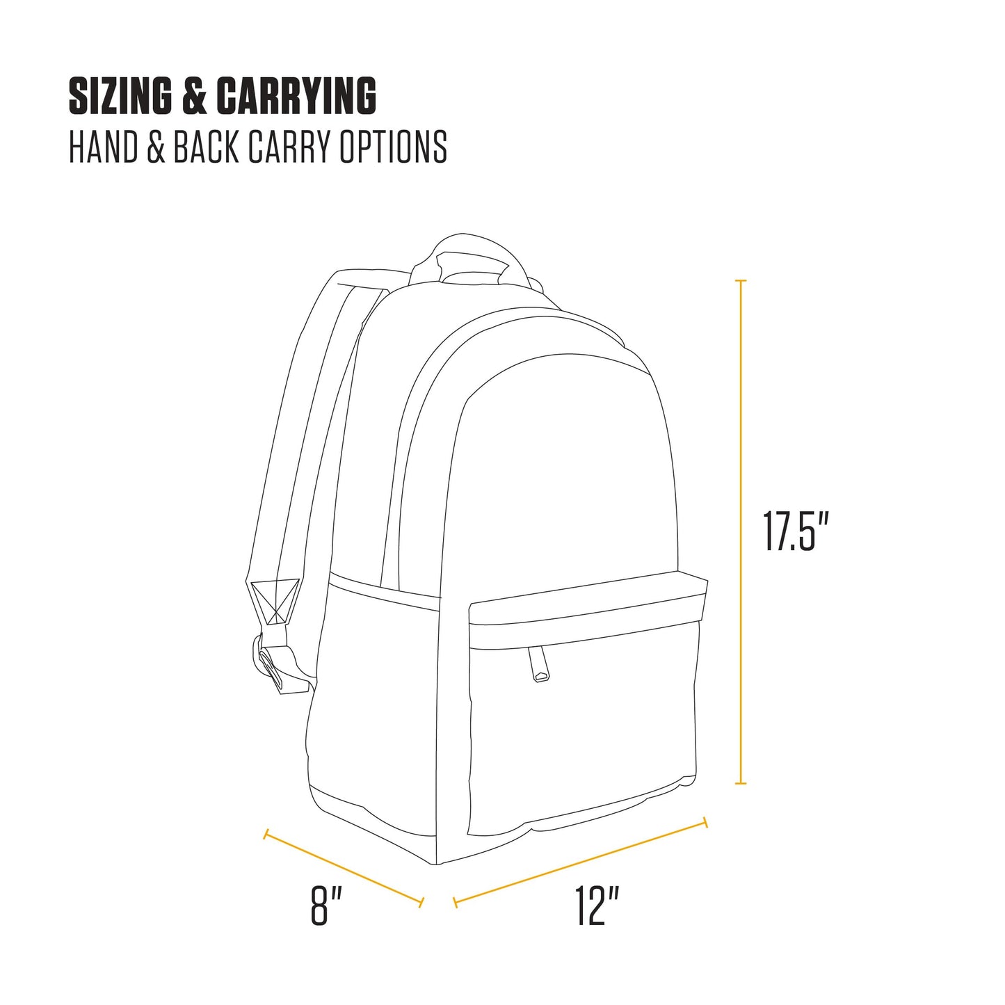 Carhartt 21L Classic Laptop Backpack, Water-Resistant Pack W/ 15" Laptop Sleeve and Organizational Compartments, Gravel