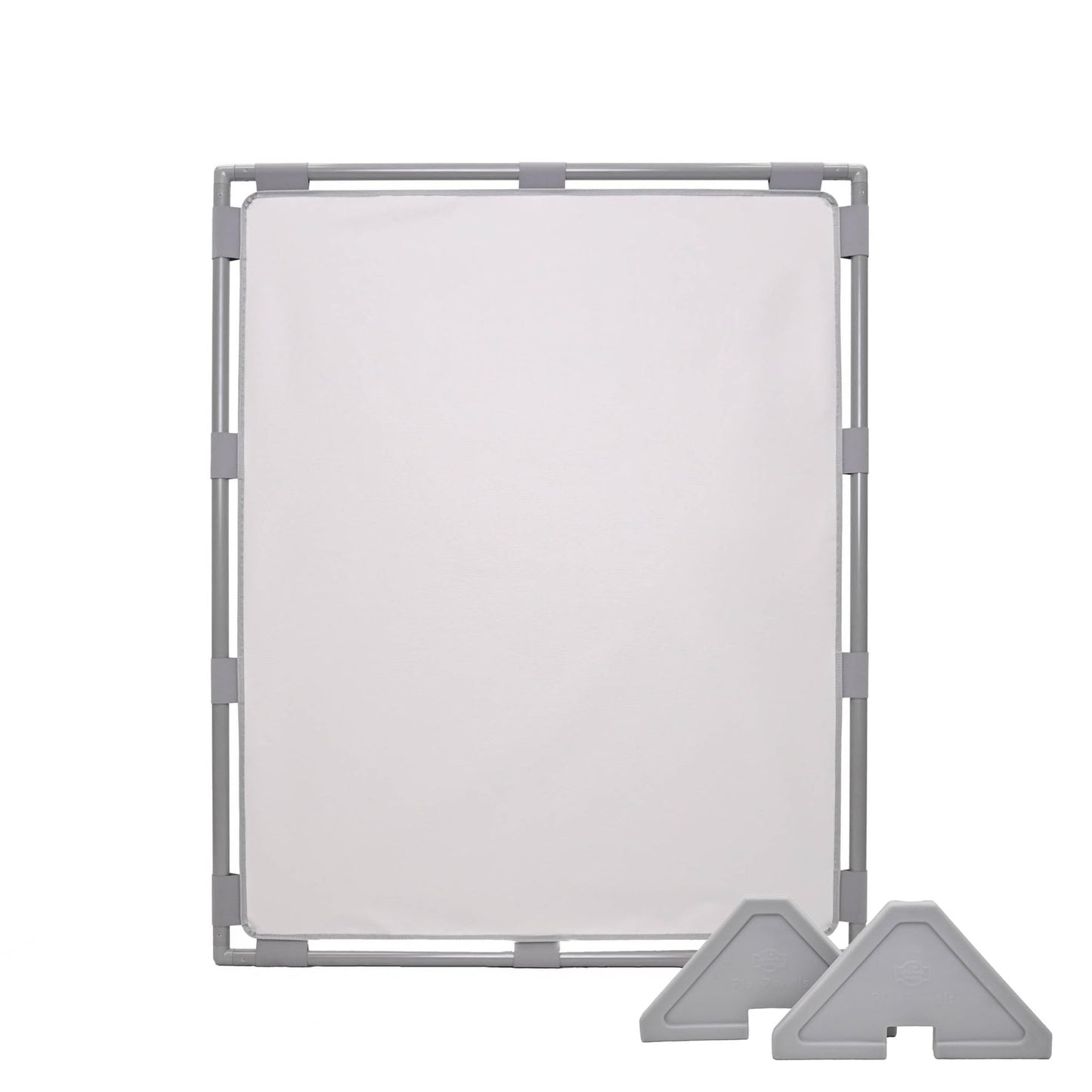 Children's Factory Big Screen PlayPanel, Kids Room Divider, Classroom Privacy Screen, Cantilever Feet Included, Glacier Gray