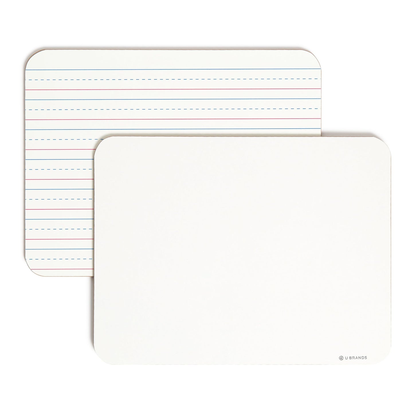 U Brands Dry Erase Lapboards, 10 Pack, 9" x 12", Double-Sided Small Whiteboards for School, Student Lapboards for Classroom, School & Homeschool Supplies, Portable Mini Whiteboard Set