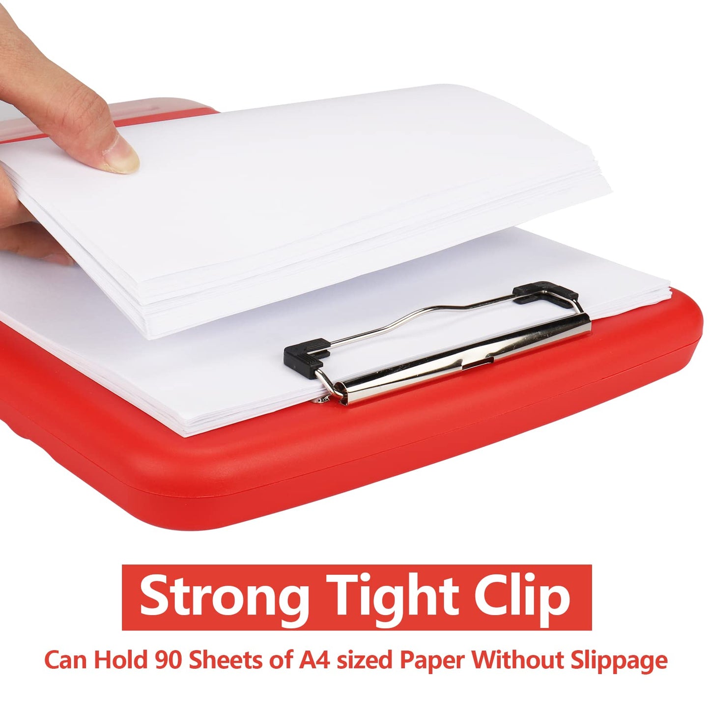 SFLHHDM Clipboard with Storage, Clip Boards 8.5x11, Plastic Clipboards with Pen Holder, Clip Board with Storage Compartments, Nurse Clipboard with Storage for Classroom, Student, Teacher