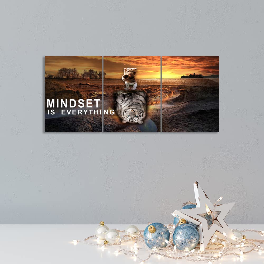 Inspirational Wall Art Canvas Wall Art Motivational Framed Wall Art Pictures Poster Prints Painting Office Wall Decorations for Bedroom Living Room Home Decor (36" W x 16" H)