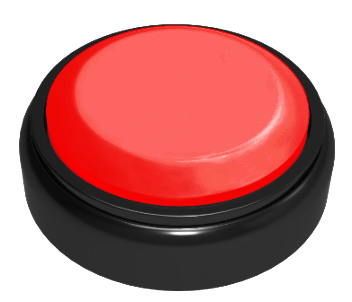 RED Essential Custom Easy Button®, Black Base/Red Top