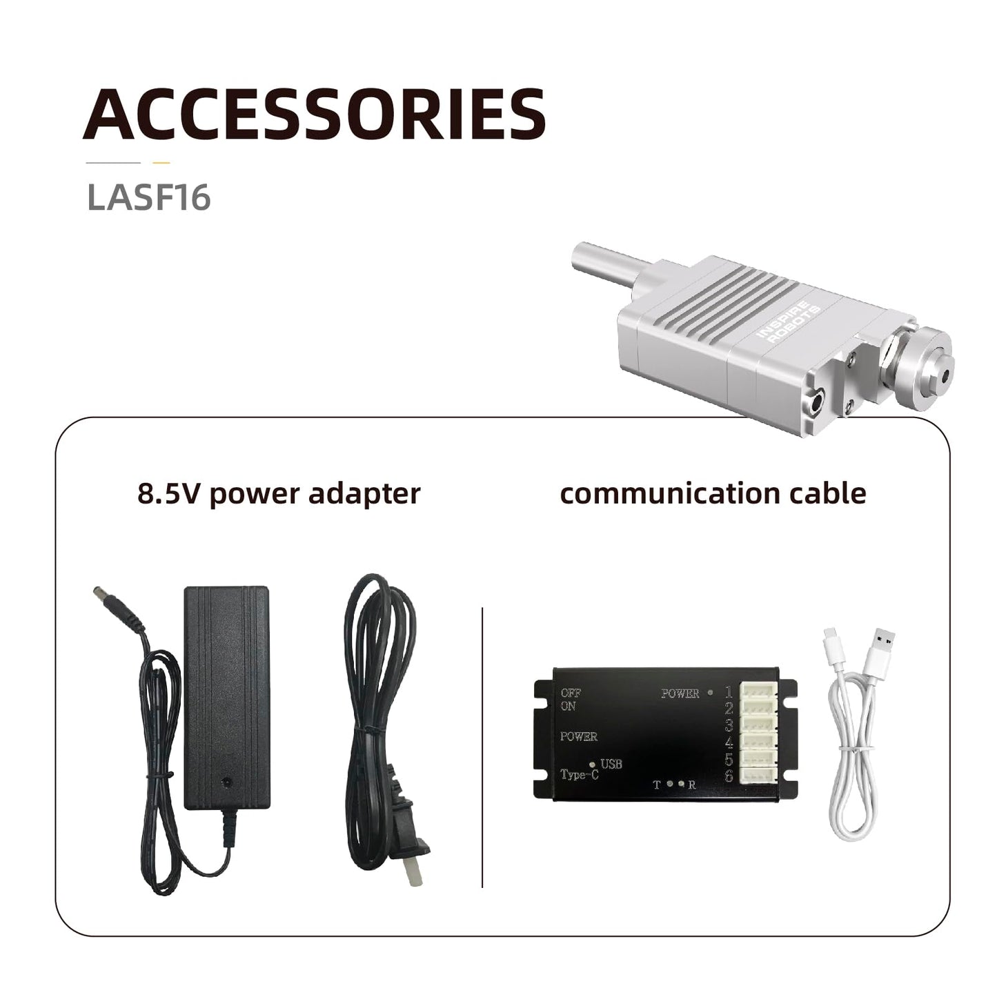 High Precision Micro Linear Servo Actuator with Force Control Sensor,Stroke 16mm,Force 7.1lbs(31.5N), Speed 62mm/s | for Robotics,Industrial Automation,Medical and Healthcare Equipment|LASF16-104D