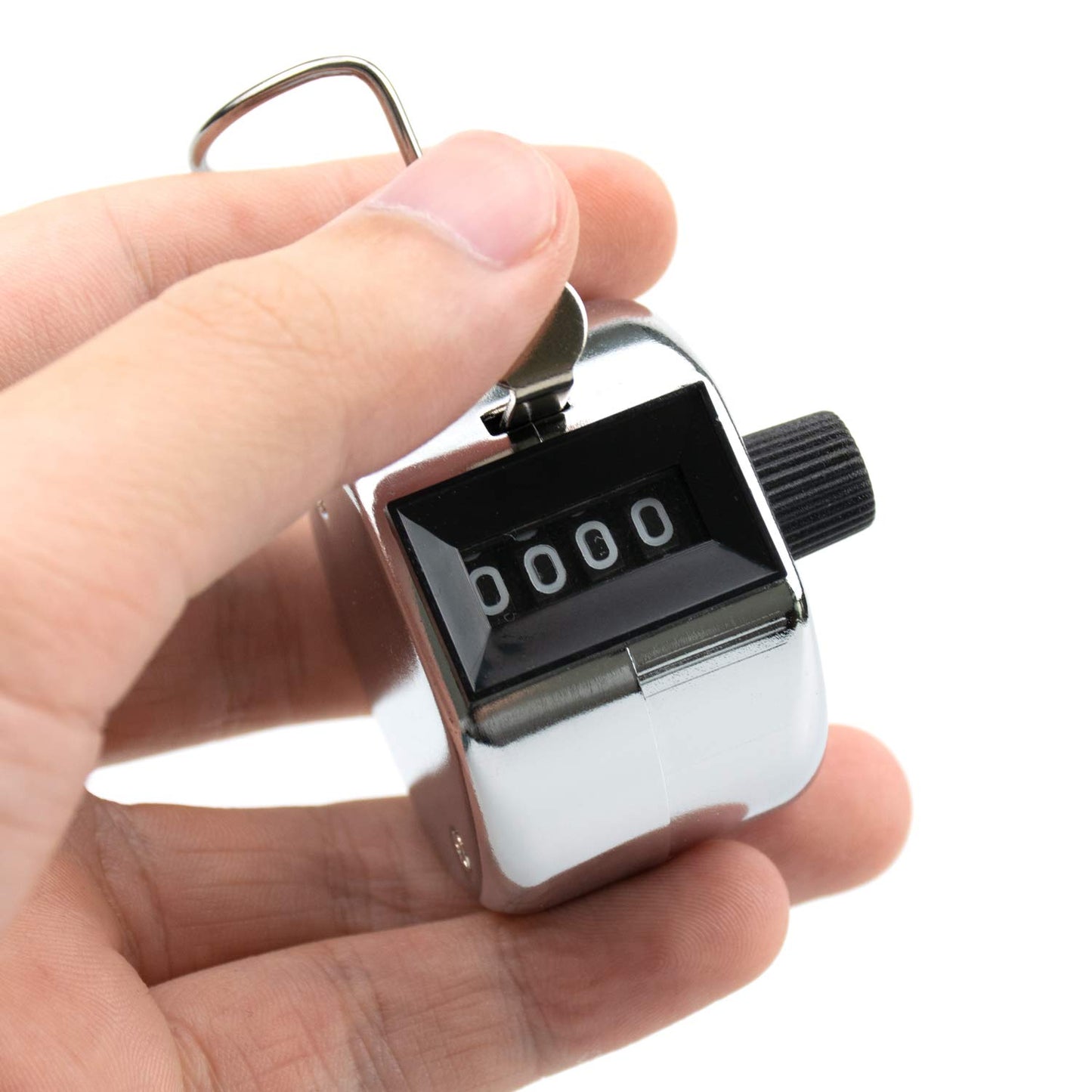 Foraineam 12 Pack Hand Tally Counters Digital Lap Counter Clicker Handheld 4 Digit Mechanical Number Click Counter