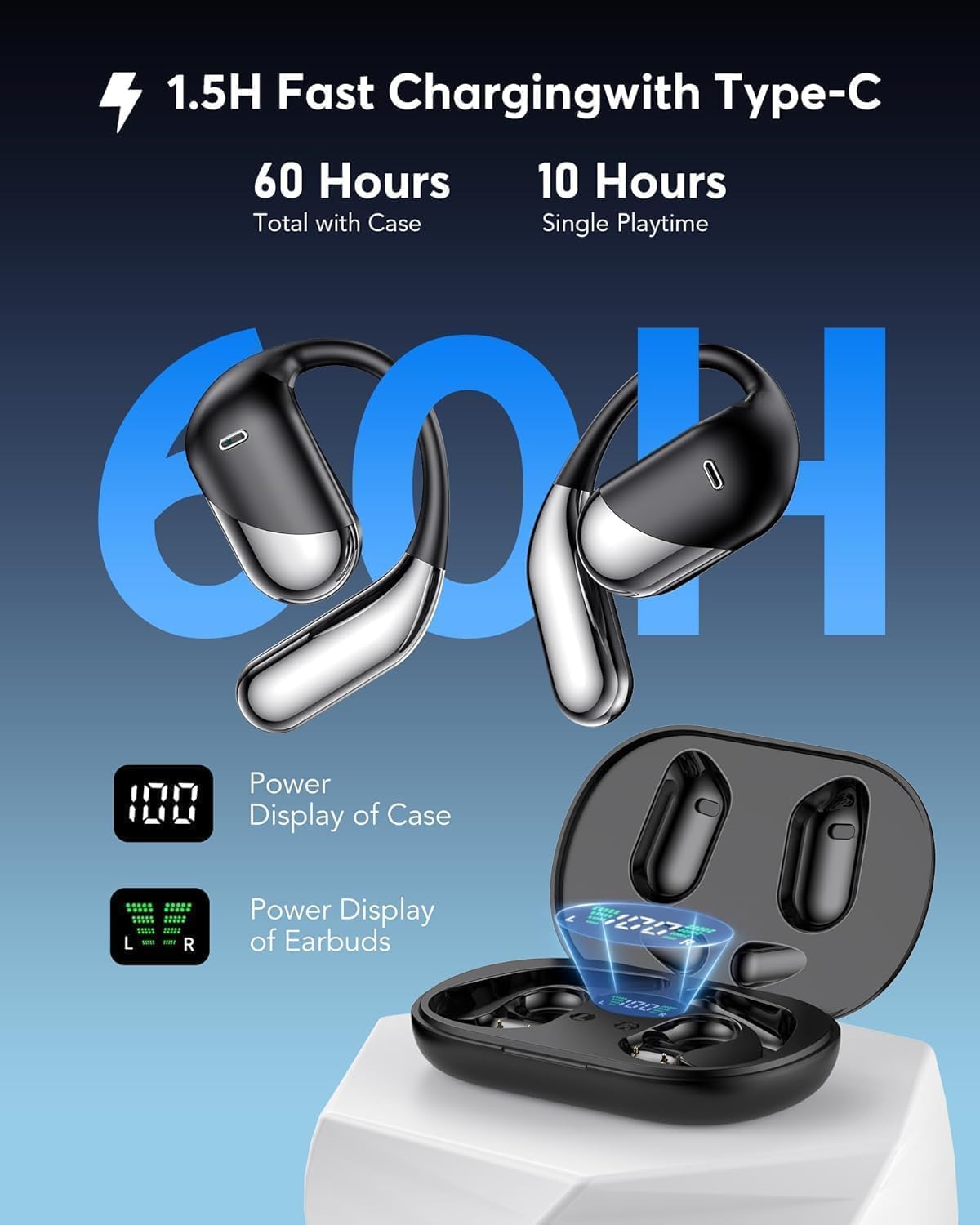 Paekole AI Translation Earbuds, Real-Time 2-Way Language Translator Device (198+ Languages), 3-in-1 Bluetooth Translating Headphones for Travel/Music/Calls, Audifonos Traductores Inglés Español