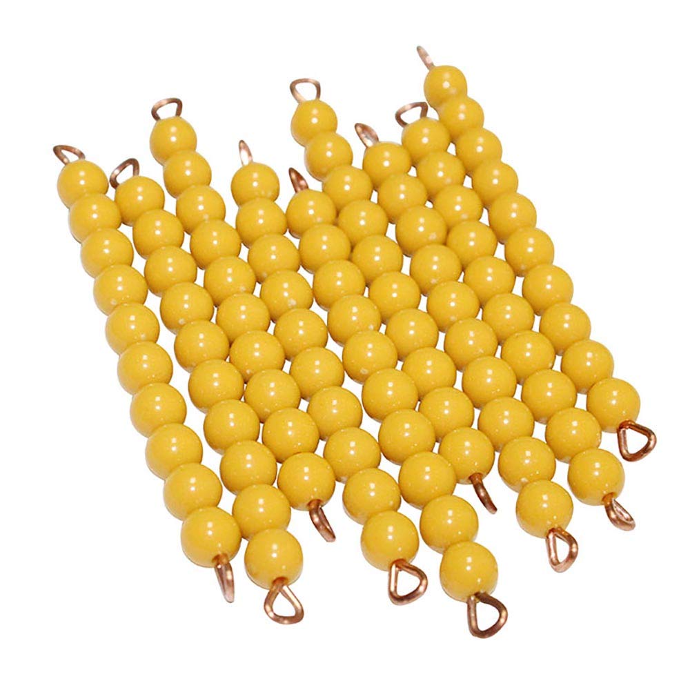 Kghios Montessori Math Beads Materials Thousand Cube Decimal System Bank Game Hands-on Math Manipulative for Kids - Teach Number Concepts, Place Value and Measurement - Math Learning Tools for Kids