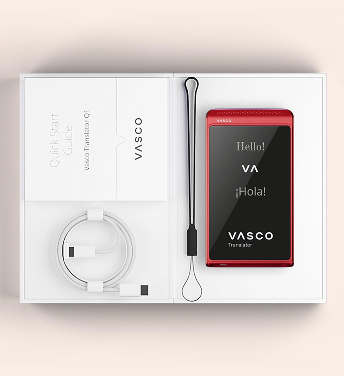Vasco Translator Q1 | AI Voice Cloning Language Translator Device | 113 Languages | Free Lifetime Internet in Nearly 200 Countries | Mystic Plum