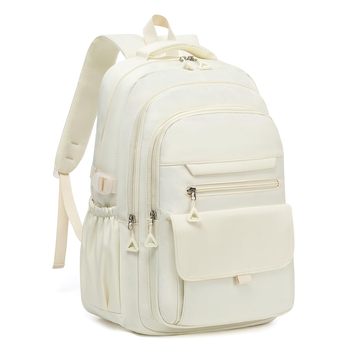 Phaoullzon Girls School Backpack for Boys, College Aesthetic Laptop Teen Bookbag for Travel,Beige