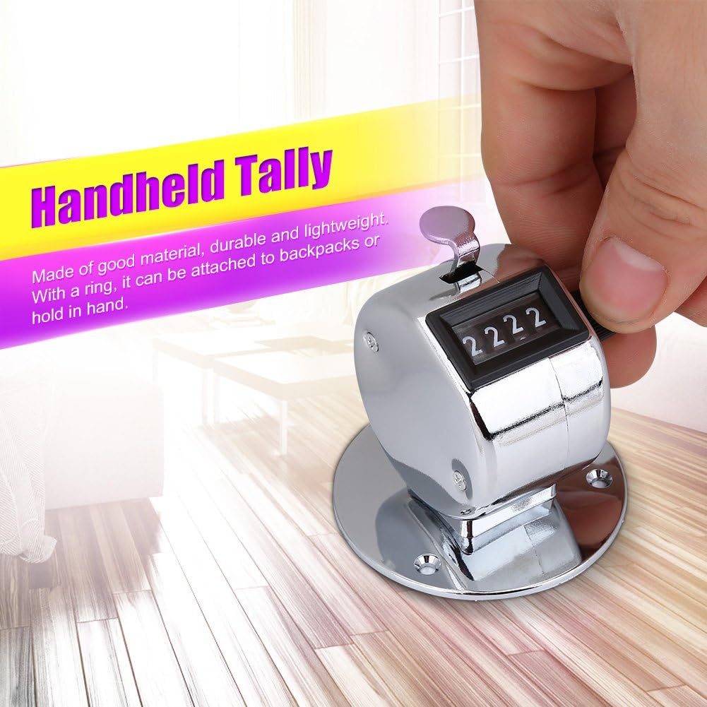 KooingTech 5 Pack Number Counter, Mechanical Counter, 4 Digit with Counter Clicker, Counting Clicker for Golf, Clicker Counter Handheld, Fish Counters for Fishing, Sports (5)