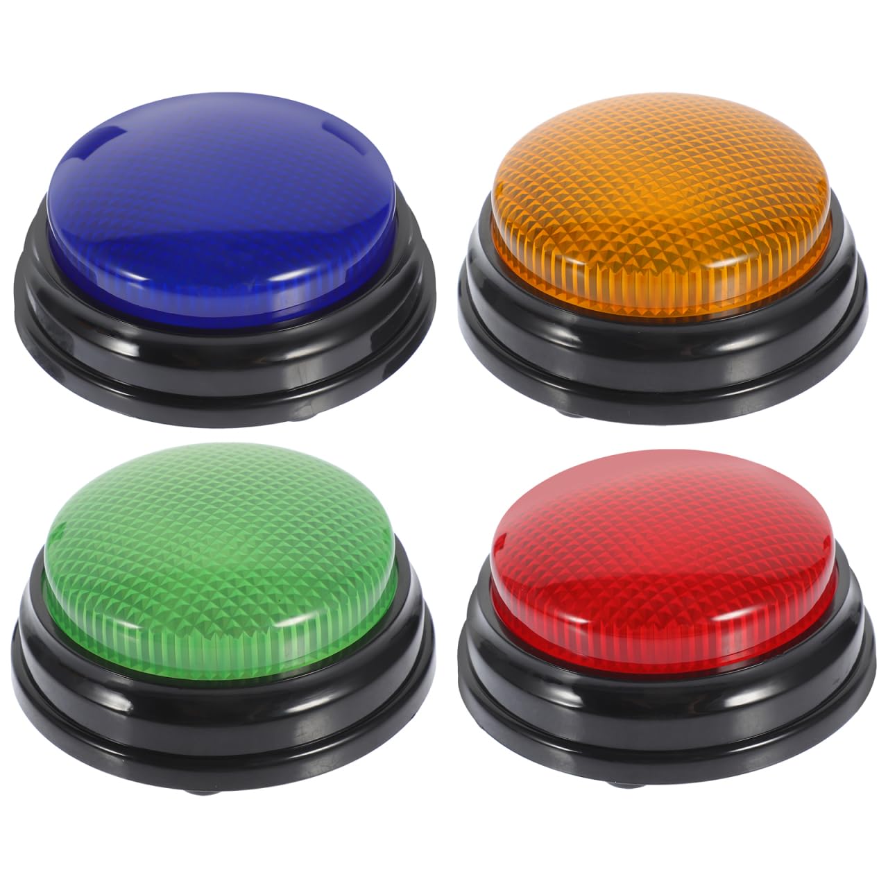 Gatuida 4-Pack Buzzers for Trivia Games, Answer Buzzers for Classroom, Game Show Buzzer Buttons with Lights and Sound for Classroom Office